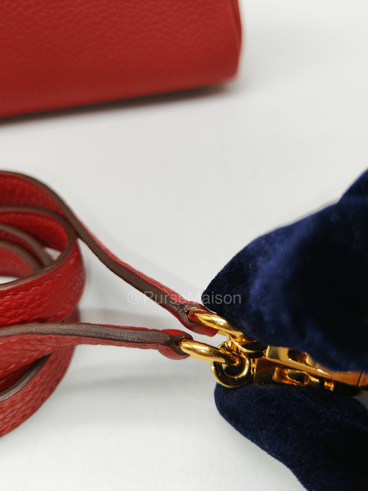 Hermes Kelly 25 Retourne in Rouge Vif Togo Leather and Gold Hardware Stamp Y (2020) | Purse Maison Luxury Bags Shop