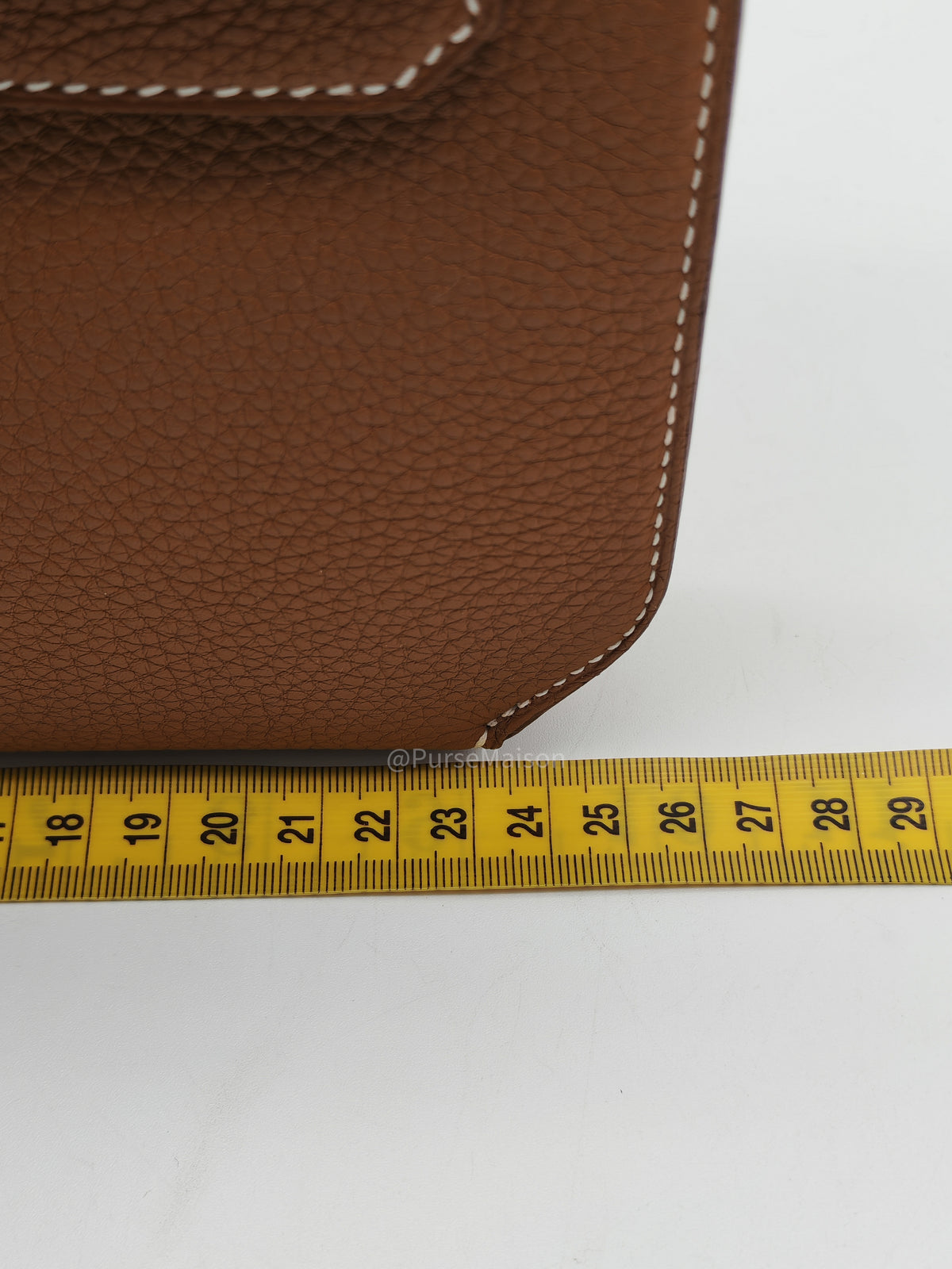 Hermes Kelly Depeches 25 Pouch in Gold Togo Leather and Palladium Hardware Stamp B (2023) | Purse Maison Luxury Bags Shop