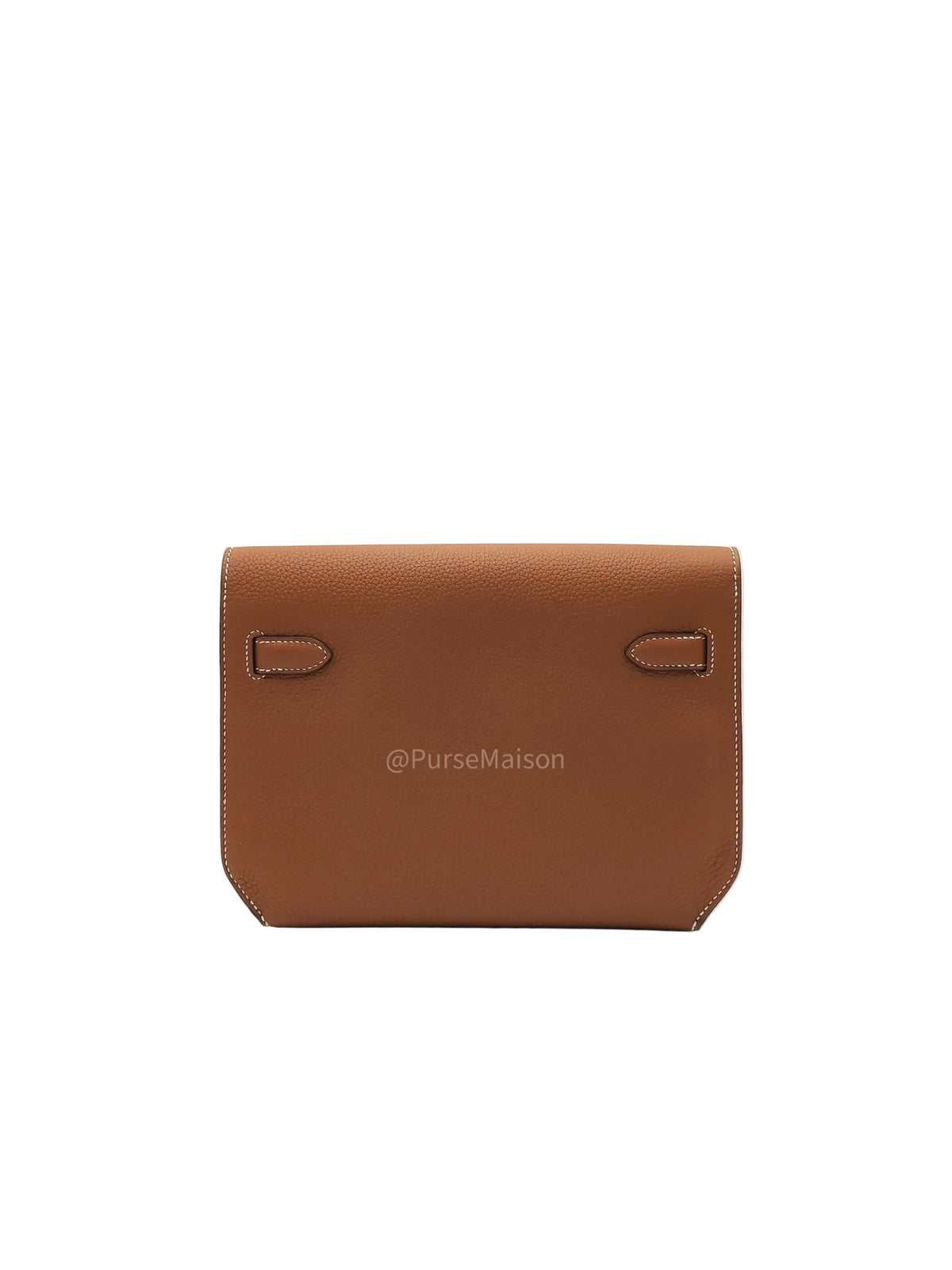 Hermes Kelly Depeches 25 Pouch in Gold Togo Leather and Palladium Hardware Stamp B (2023) | Purse Maison Luxury Bags Shop