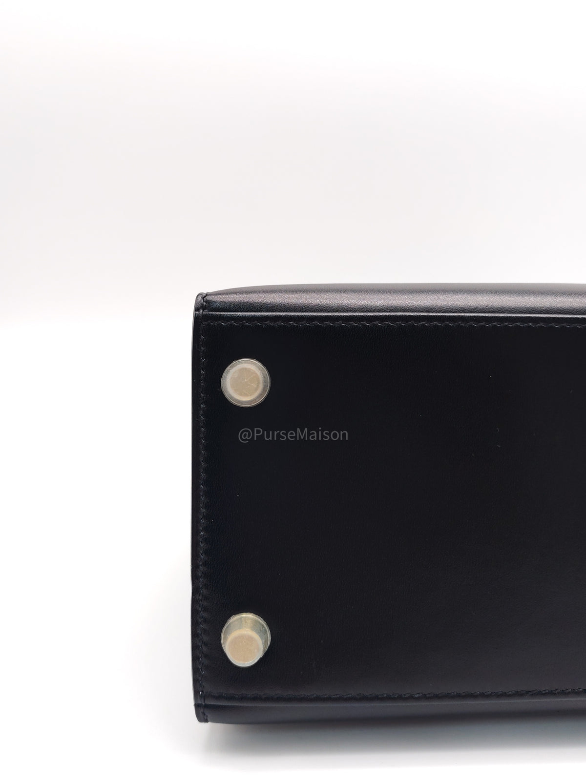 Hermes Kelly II 28 Sellier in Black Box Calfskin Leather Gold Hardware Stamp U (2022) | Purse Maison Luxury Bags Shop