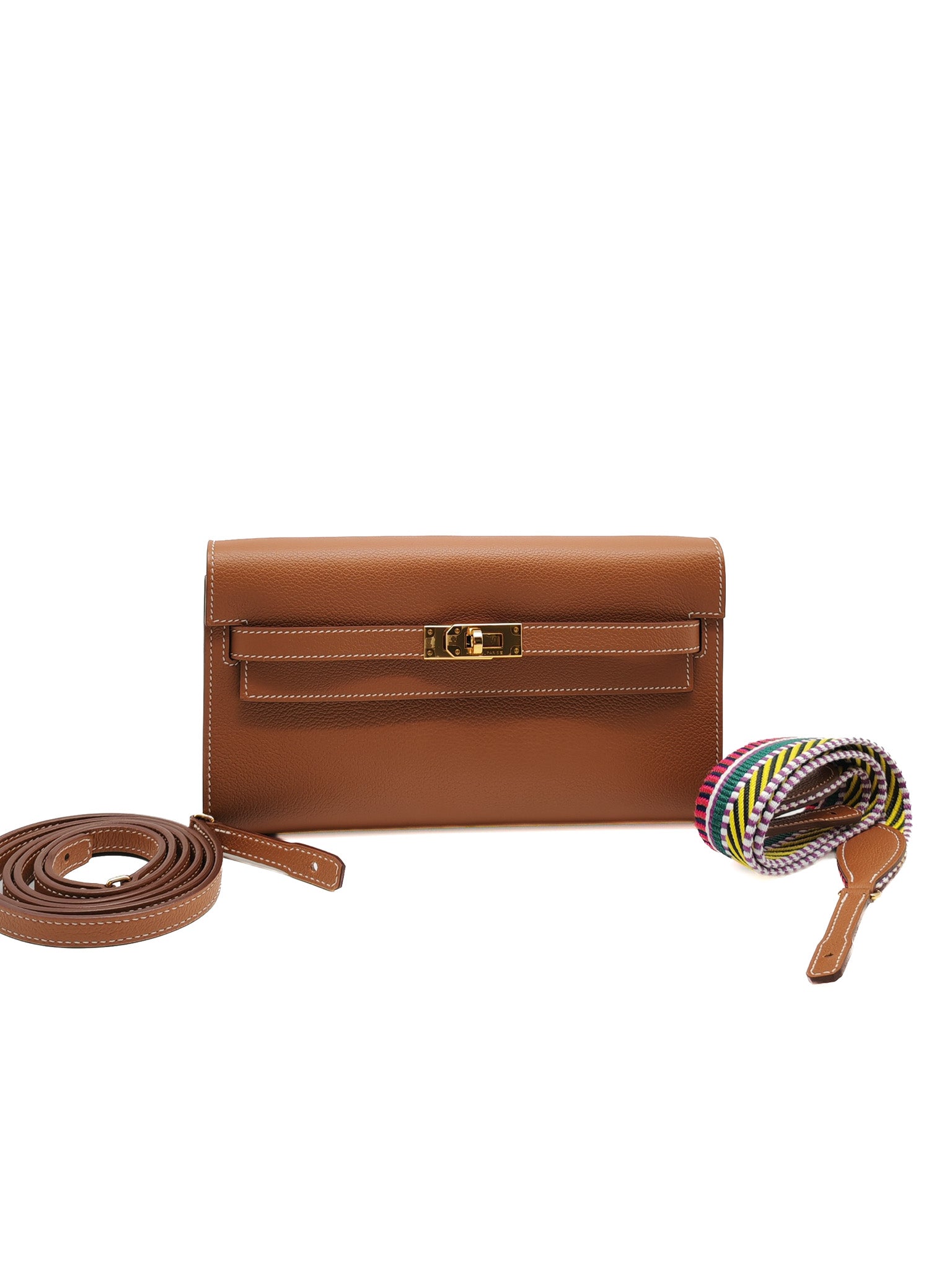 Hermes Kelly To Go in Gold Epsom Leather & Gold Hardware Stamp B (2023) | Purse Maison Luxury Bags Shop