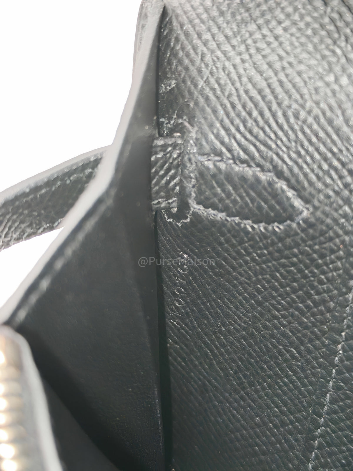 Hermes Kelly To Go Wallet Bag in Noir/Black Epsom Leather Palladium Stamp Y(2020) | Purse Maison Luxury Bags Shop