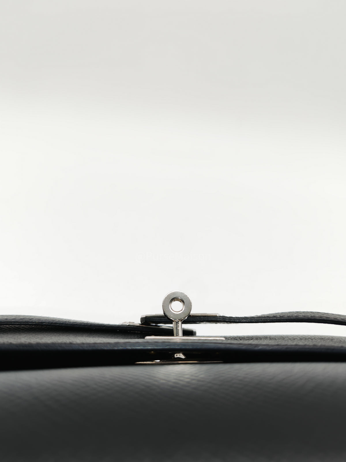 Hermes Kelly To Go Wallet Bag in Noir/Black Epsom Leather Palladium Stamp Y(2020) | Purse Maison Luxury Bags Shop
