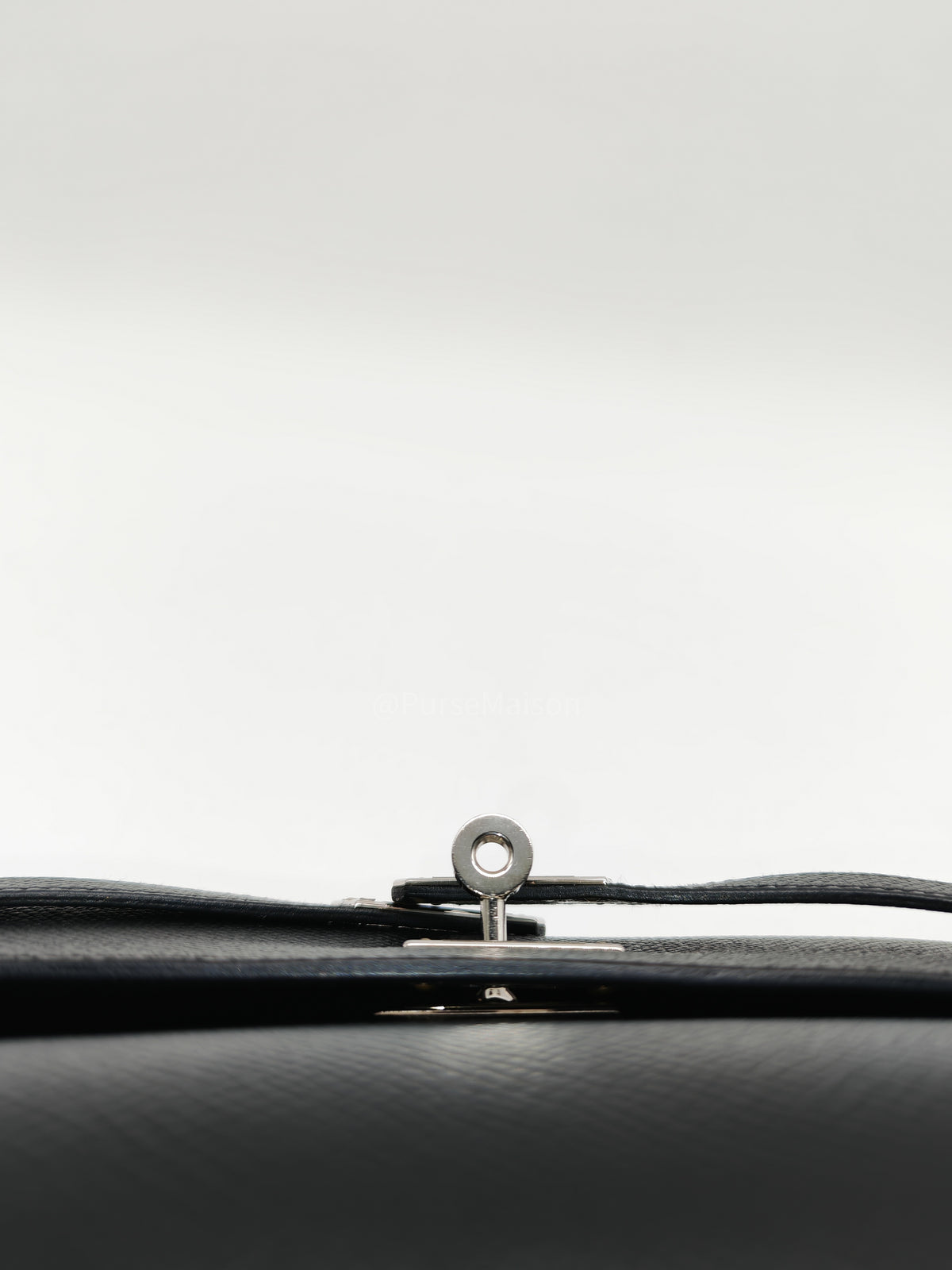 Hermes Kelly To Go Wallet Bag in Noir/Black Epsom Leather Palladium Stamp Y(2020) | Purse Maison Luxury Bags Shop