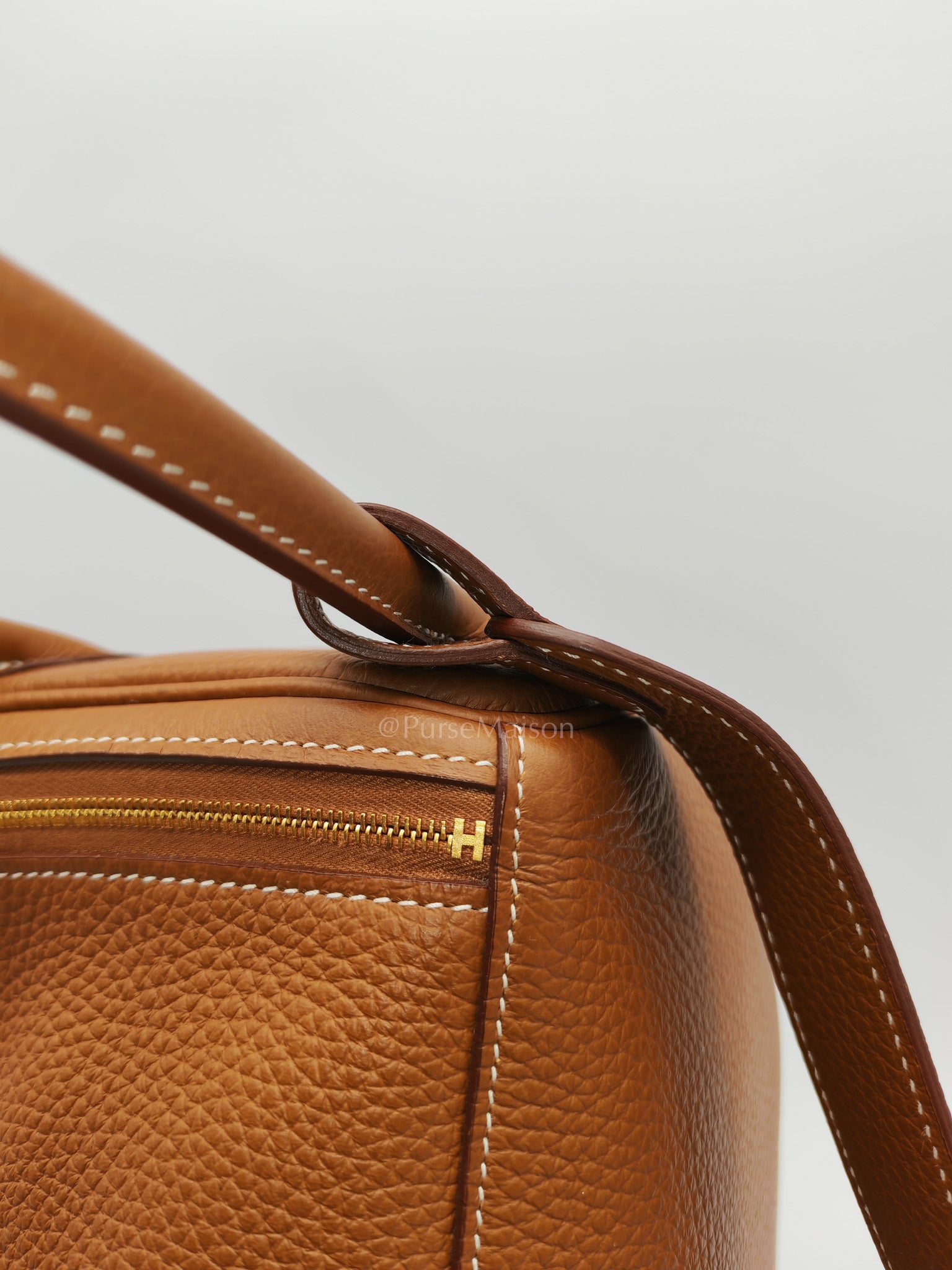 Hermes Lindy 26 in Gold Clemence Leather Gold Hardware Stamp W(2024) | Purse Maison Luxury Bags Shop