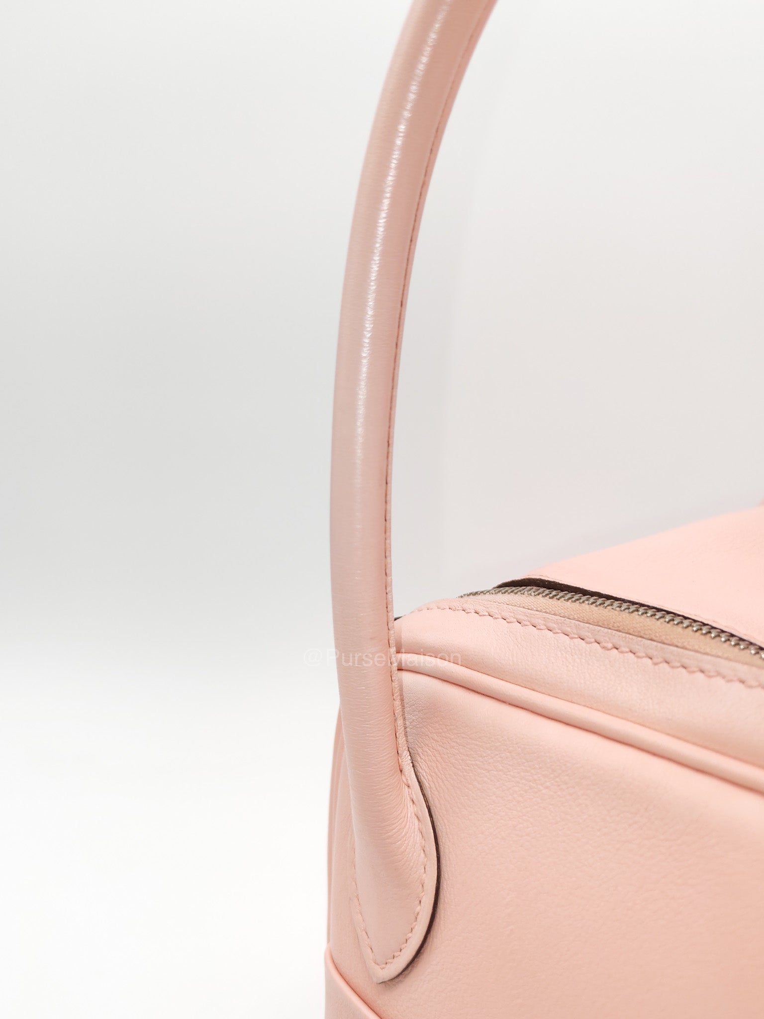 Hermes Lindy 26 in Rose Sakura Swift Leather Palladium Hardware Stamp X(2016) | Purse Maison Luxury Bags Shop