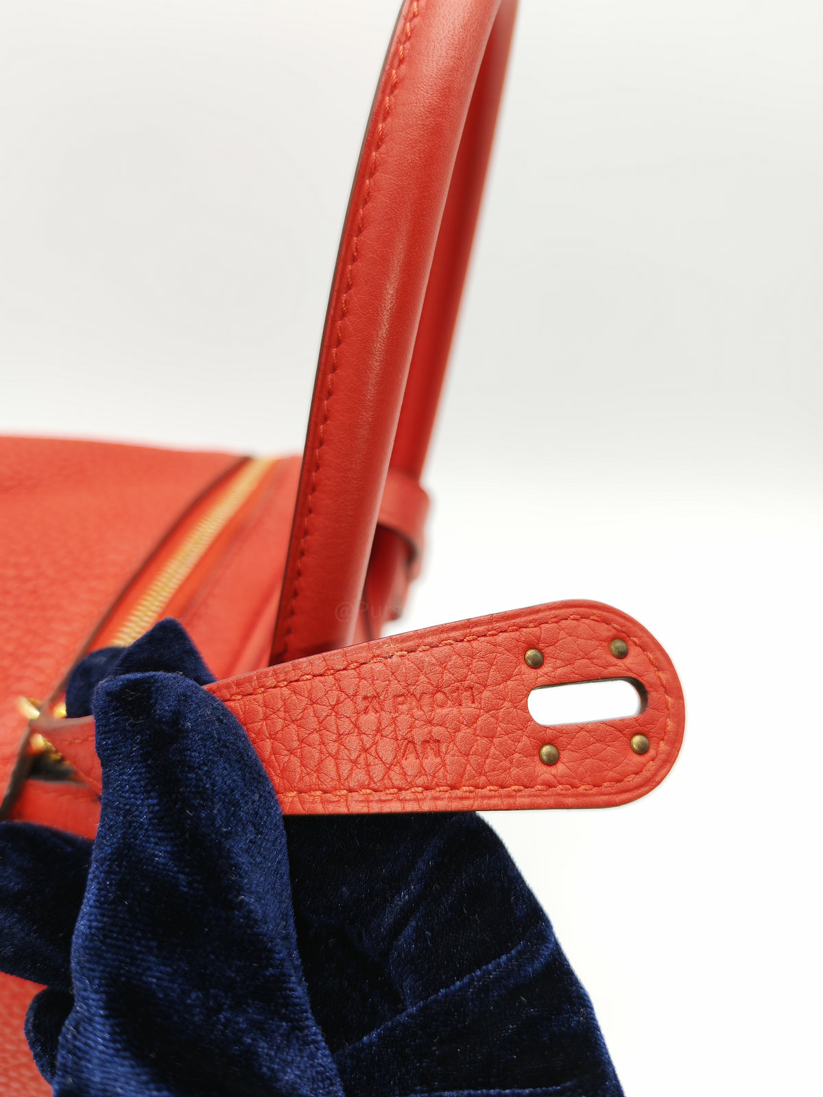 Hermes Lindy 26 in Rouge Tomate Clemence Leather Gold Hardware Stamp X (2016) | Purse Maison Luxury Bags Shop