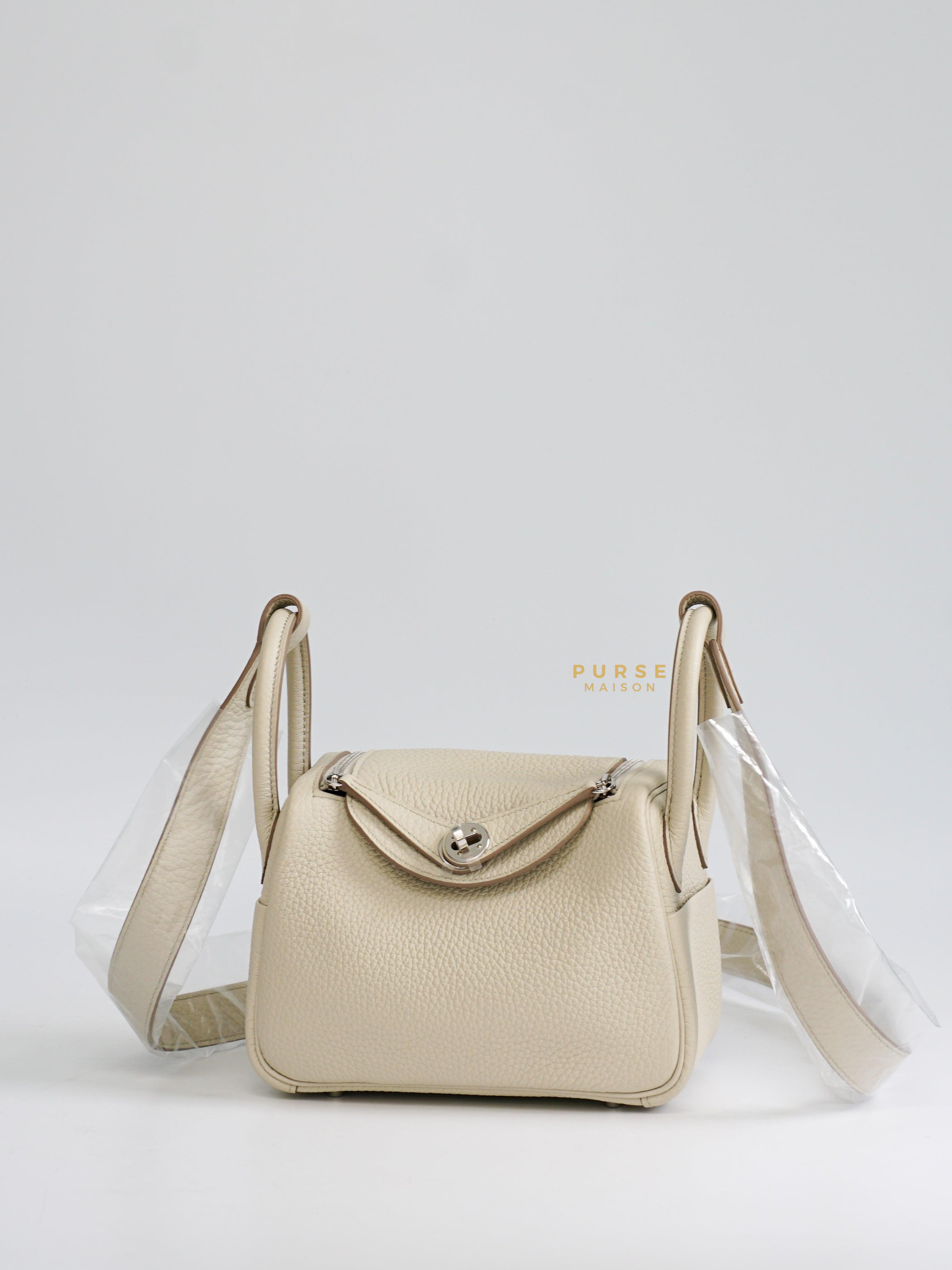 hermes lindy 26 Craie Color With Palladium-Plated Hardware