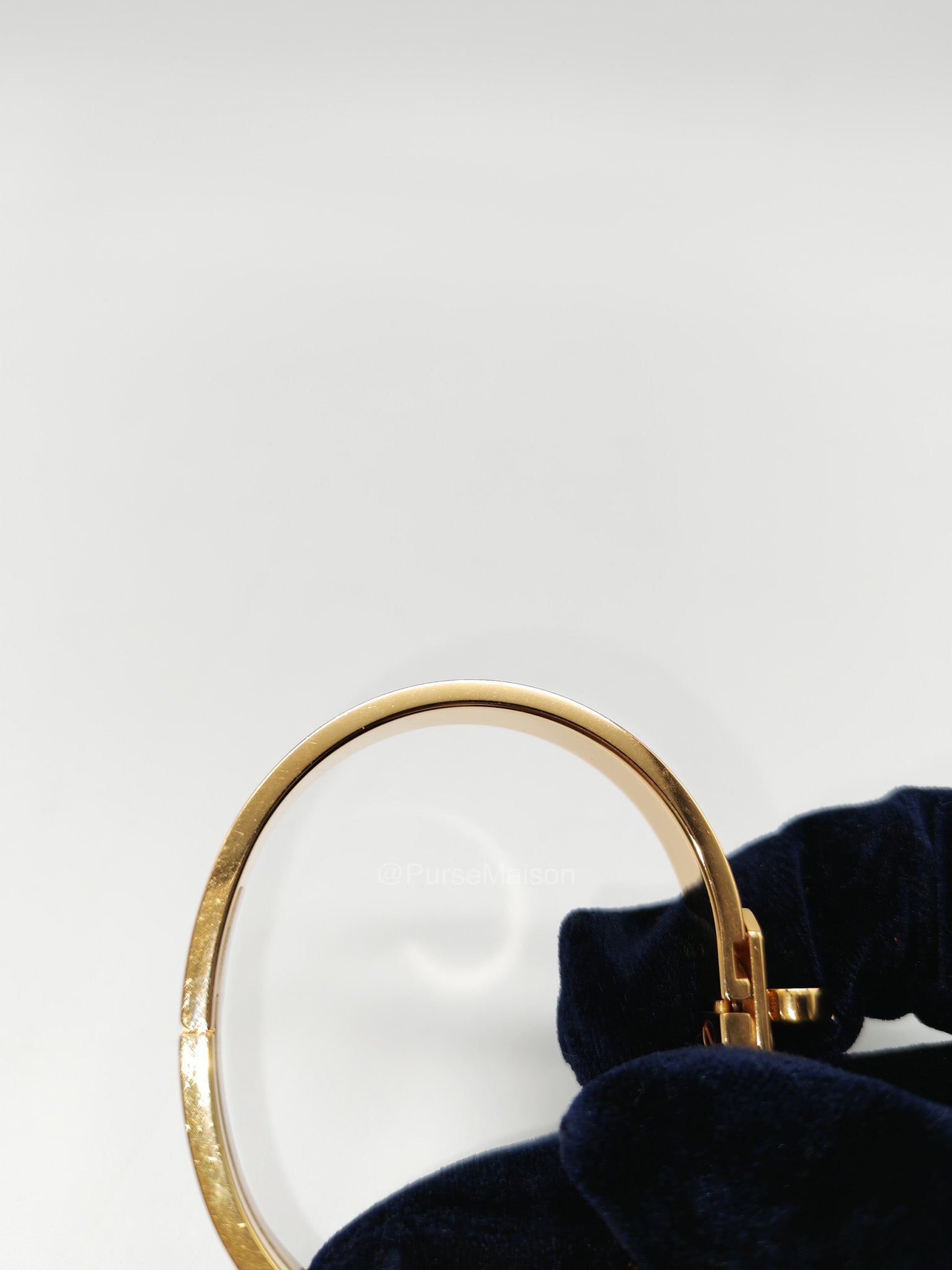 Hermes Mini Clic Kelly Bracelet PM in Black Enamel Gold Hardware | Purse Maison Luxury Bags Shop