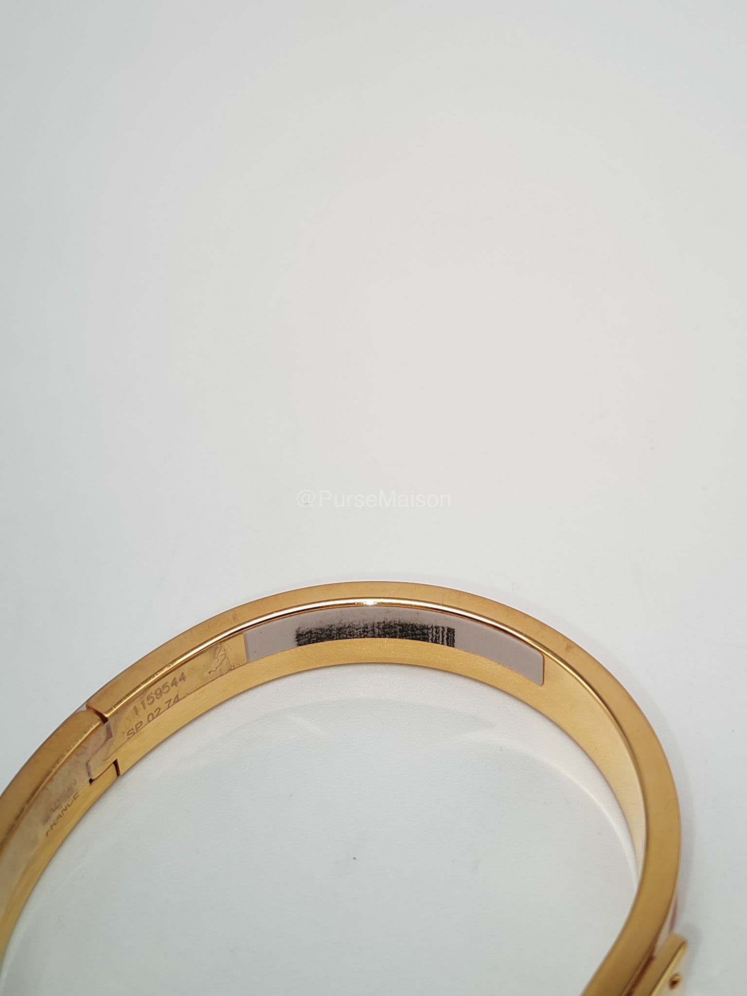 Hermes Mini Click Kelly Bracelet PM in Pink Enamel Gold Hardware | Purse Maison Luxury Bags Shop