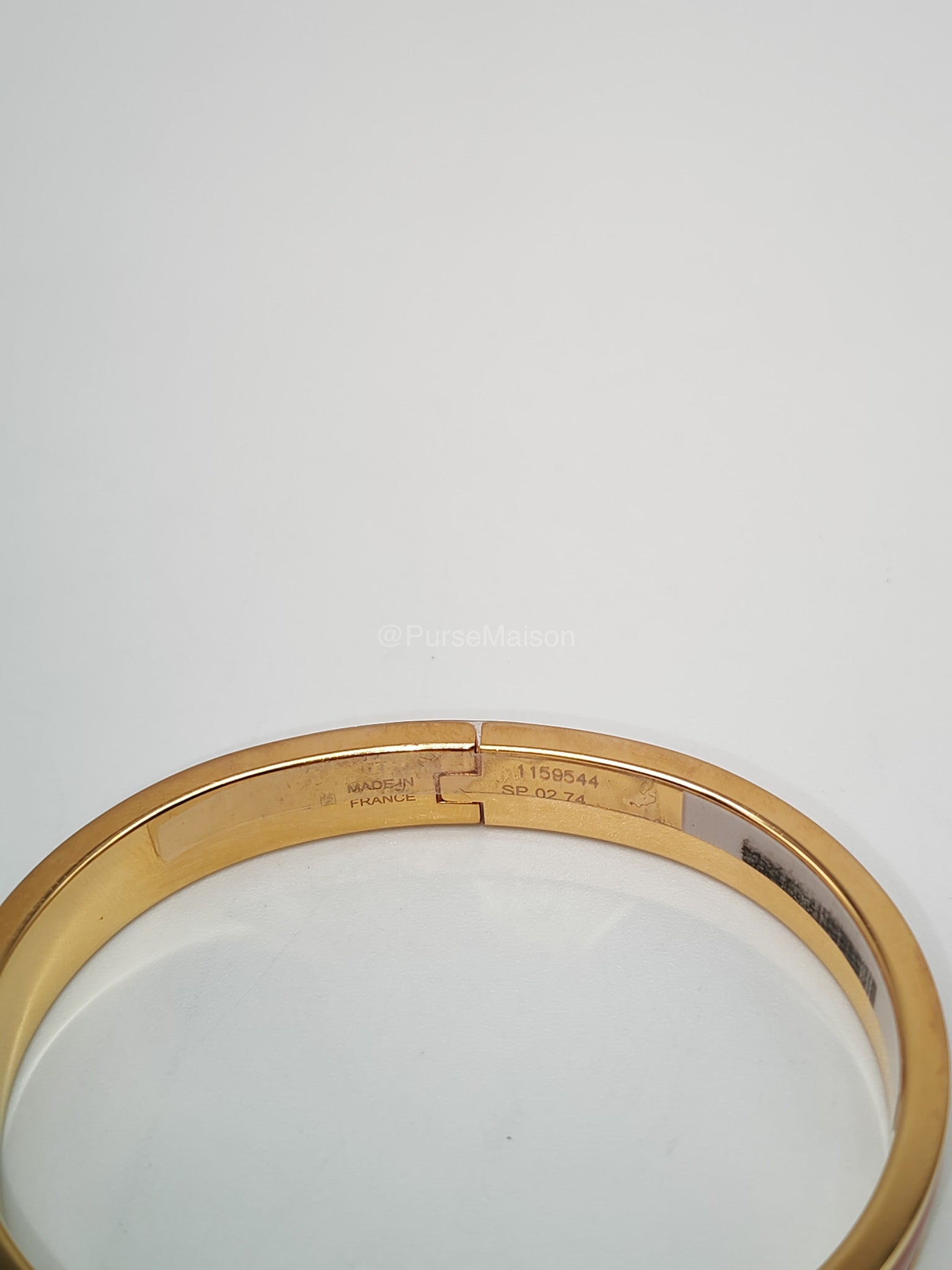 Hermes Mini Click Kelly Bracelet PM in Pink Enamel Gold Hardware | Purse Maison Luxury Bags Shop