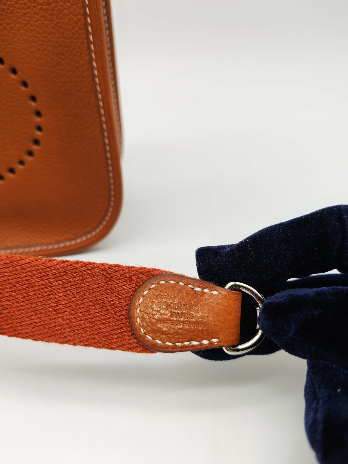 Hermes Mini Evelyne 16 in Gold Barenia Leather and Palladium Hardware Stamp G (2026) | Purse Maison Luxury Bags Shop