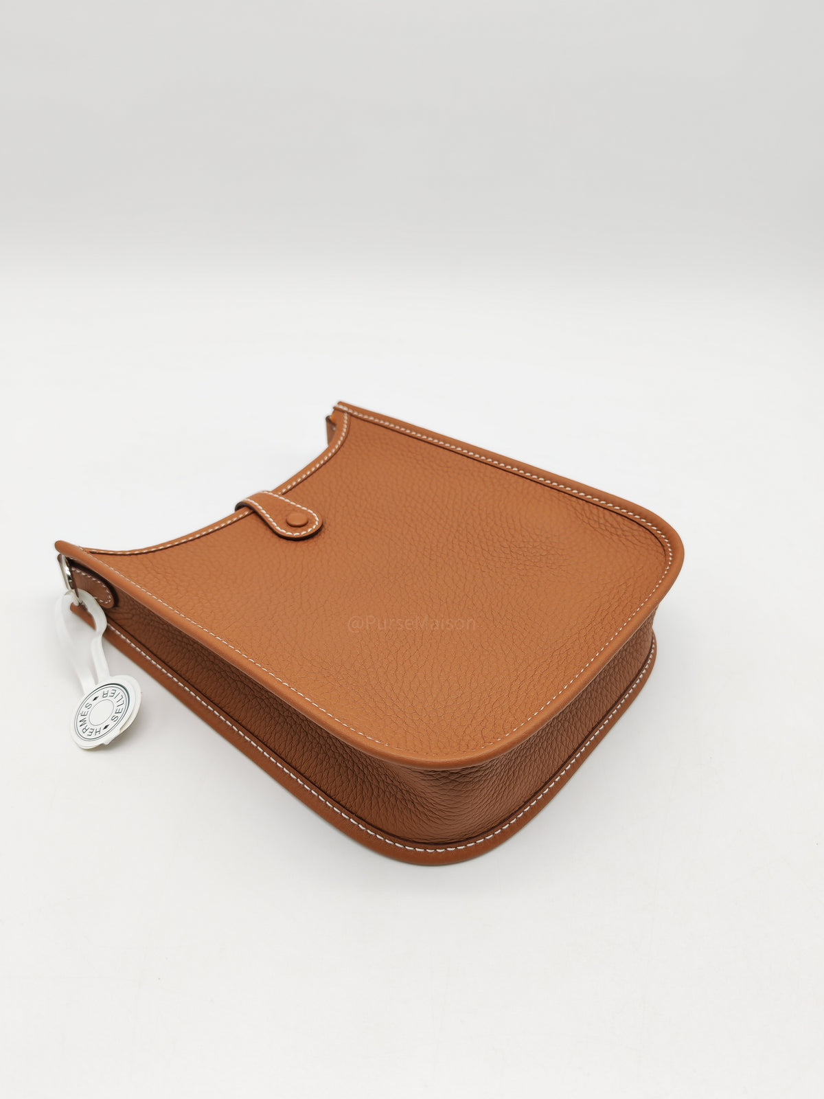 Hermes Mini Evelyne 16 in Gold Clemence Leather Palladium Hardware Stamp K (2025) | Purse Maison Luxury Bags Shop