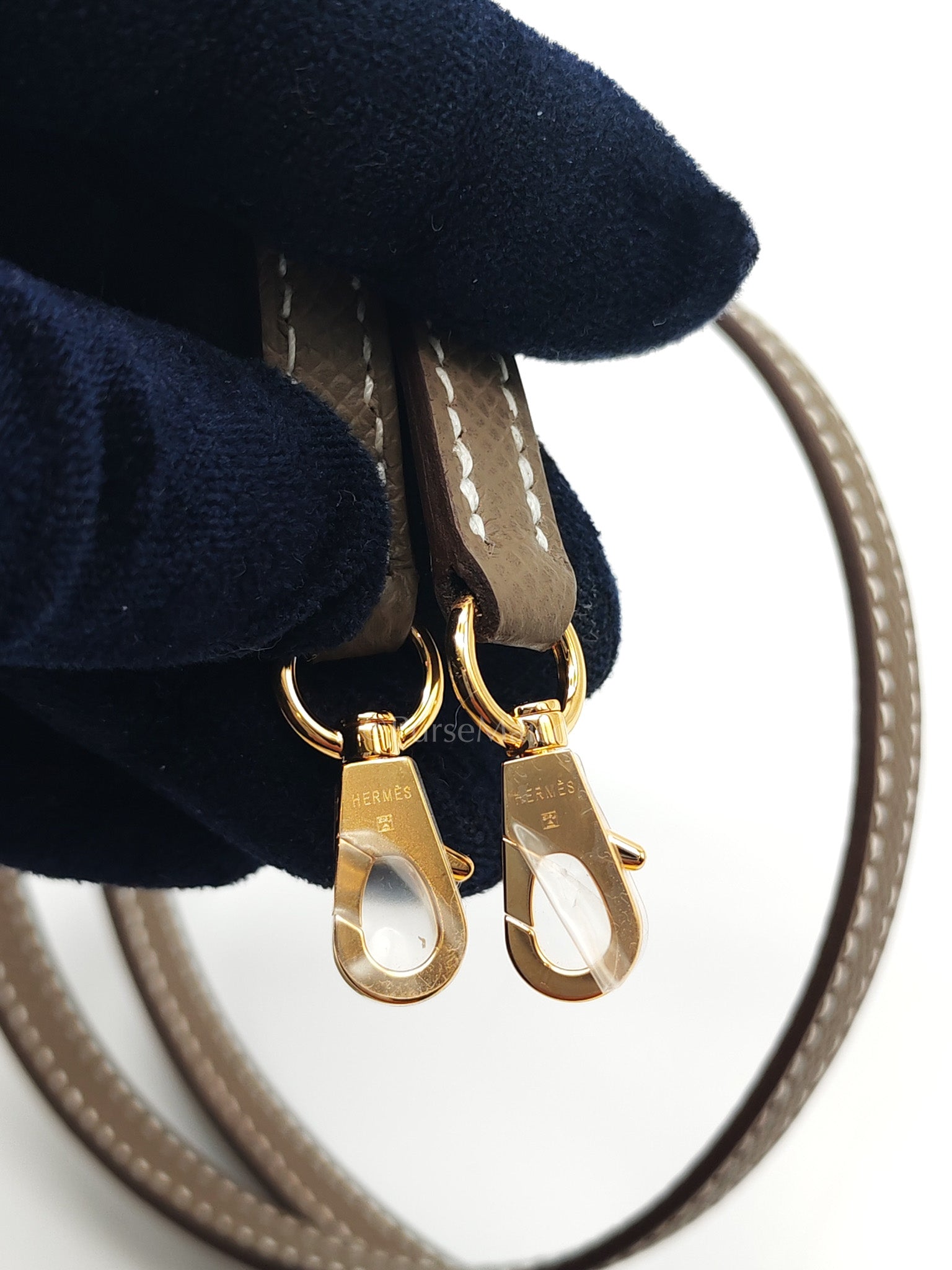 Mini Kelly in Etoupe Epsom Leather and Gold Hardware Stamp G (2026) | Purse Maison Luxury Bags Shop