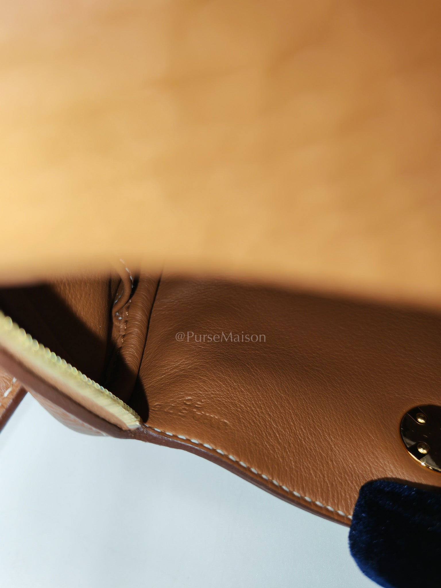 Hermes Mini Lindy Gold Clemence Leather and Gold Hardware Stamp U (2022) | Purse Maison Luxury Bags Shop