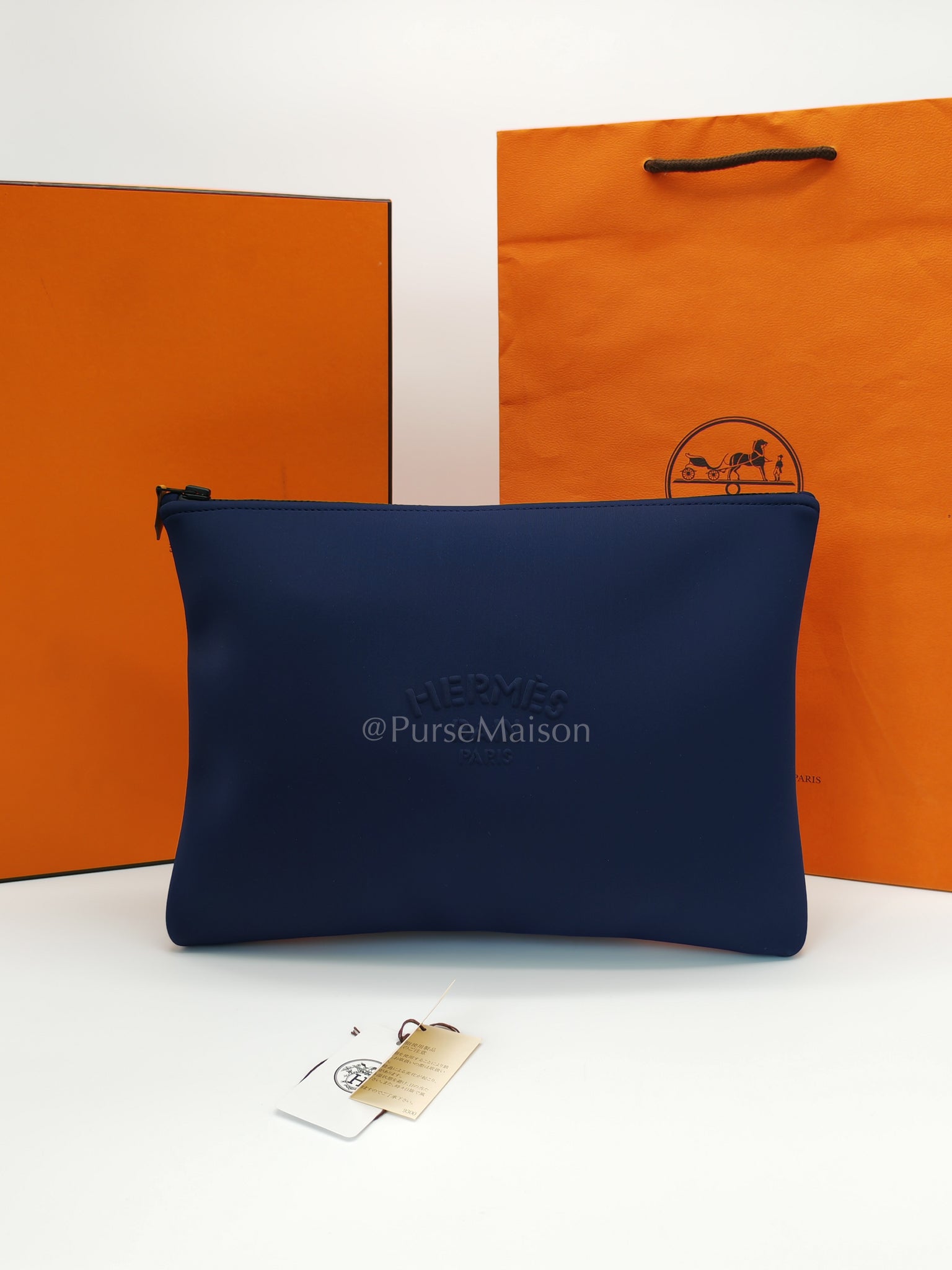 Neobain in Navy Blue Pouch/Clutch | Purse Maison Luxury Bags Shop