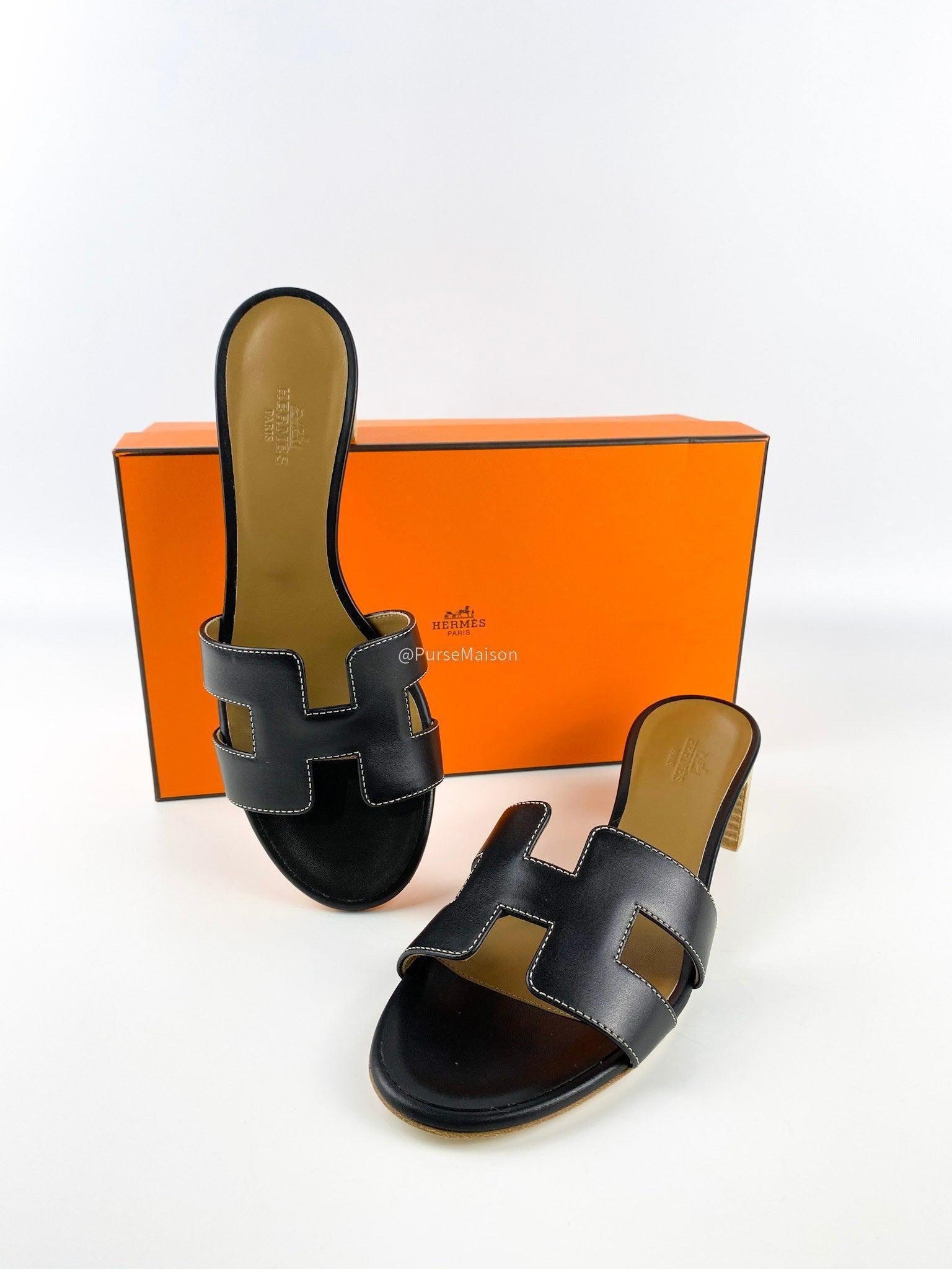 Hermes Oasis Noir (Size 37.5 EUR; 24cm) | Purse Maison