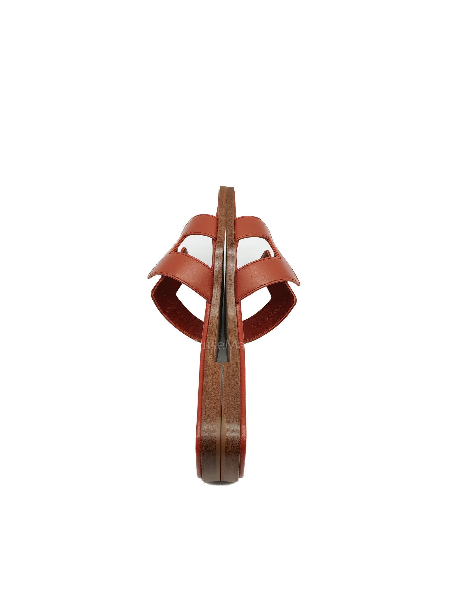 Hermes Oran in Reddish Brown Swift Leather Size 36.5 EU(23cm) | Purse Maison Luxury Bags Shop