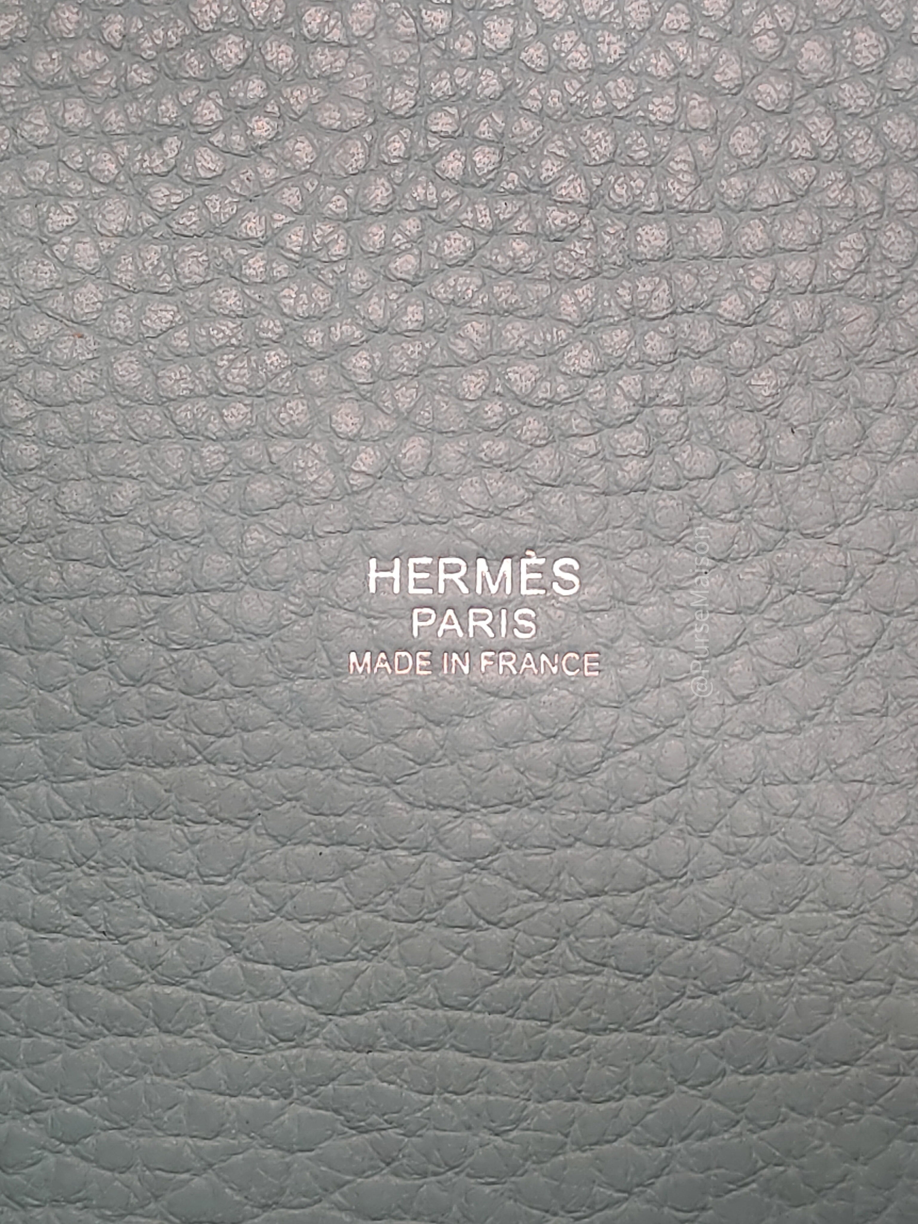 Hermes Picotin 22 Blue Atoll Taurillon Clemence Leather and Palladium Hardware Stamp A (2017) | Purse Maison Luxury Bags Shop