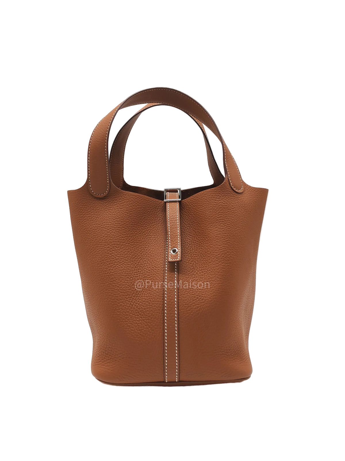 Hermes Picotin 22 in Gold Taurillion Maurice Leather Palladium Hardware Stamp U(2022) | Purse Maison Luxury Bags Shop