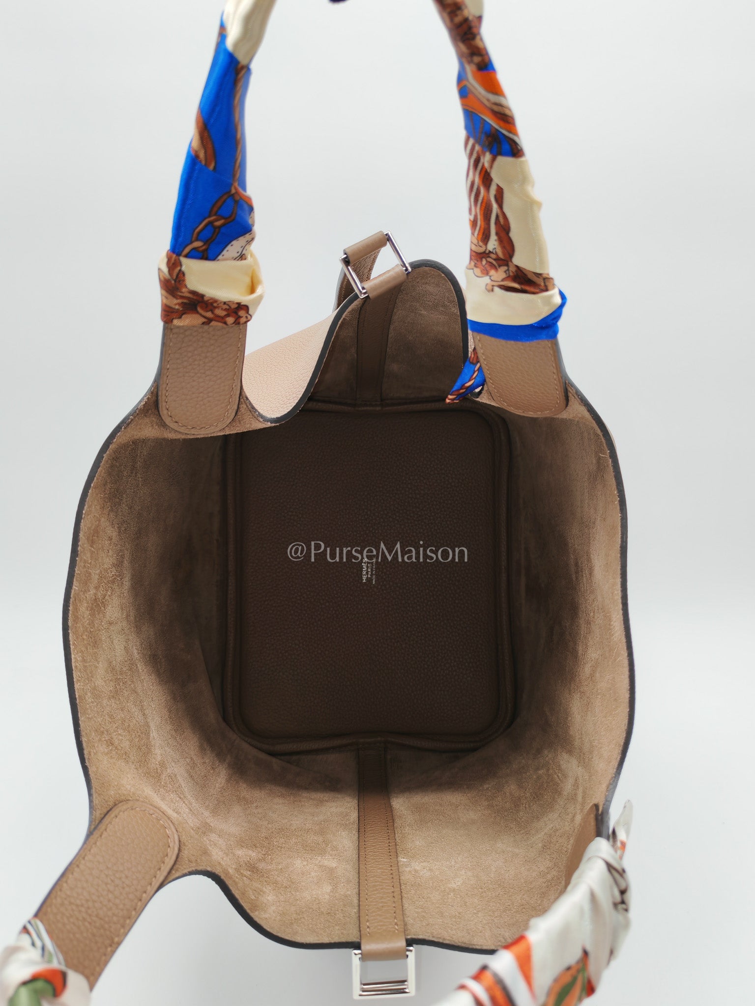 Hermes Picotin 22 in Taurillon Maurice Do Beige De Wei and Palladium Hardware Stamp D (2019) | Purse Maison Luxury Bags Shop
