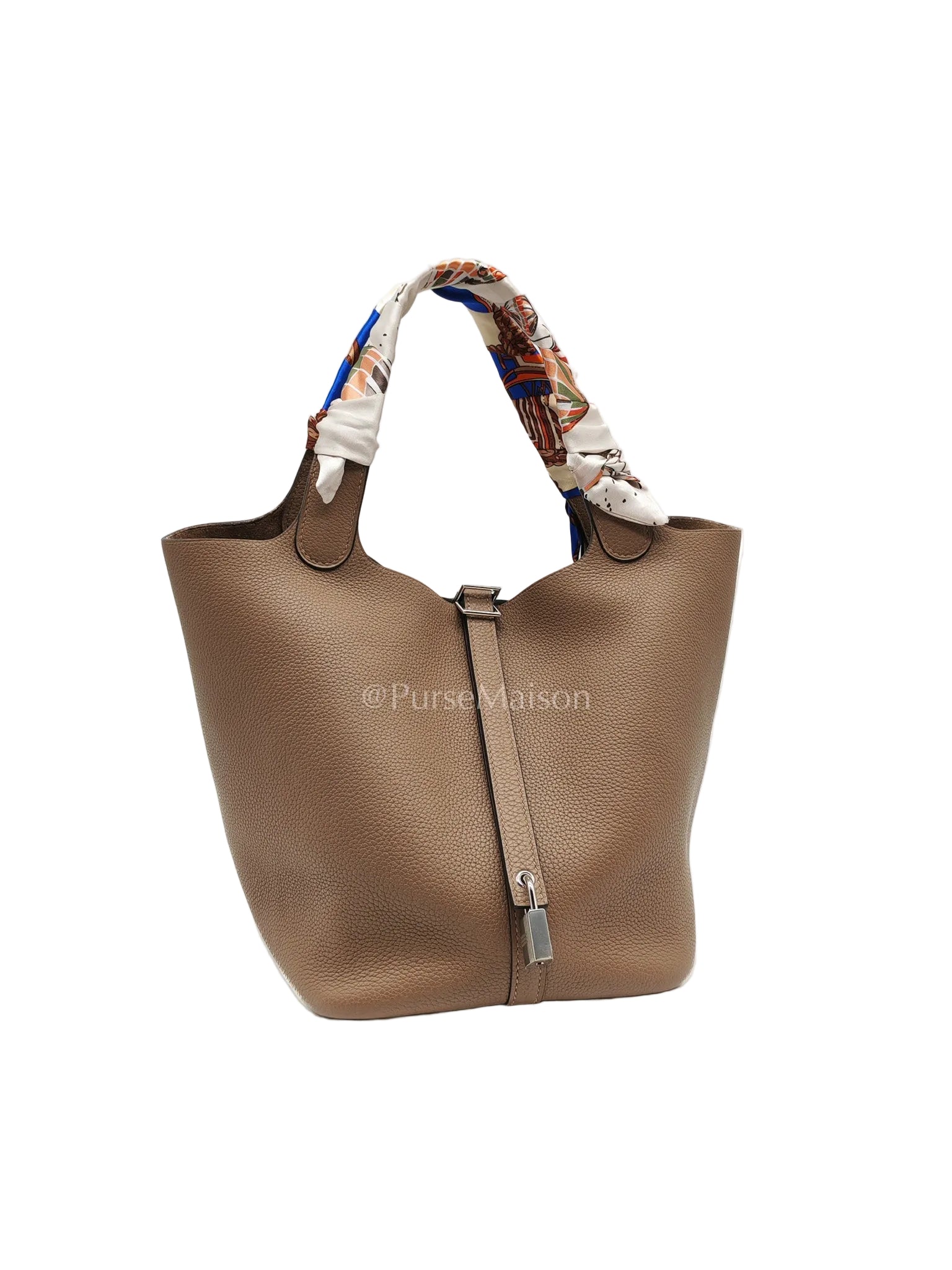 Hermes Picotin 22 in Taurillon Maurice Do Beige De Wei and Palladium Hardware Stamp D (2019) | Purse Maison Luxury Bags Shop