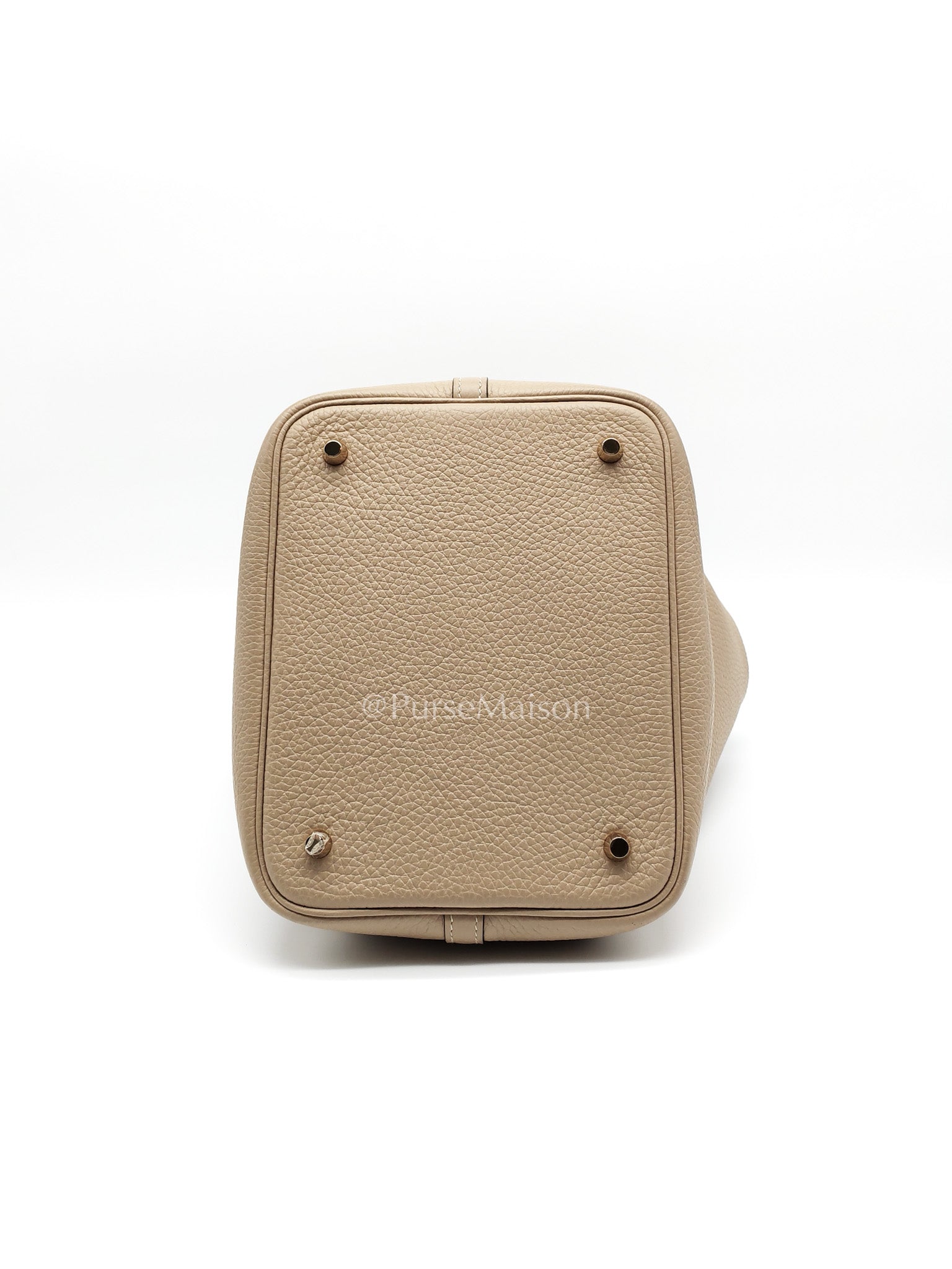 Picotin 22 Trench in Clemence Leather and Gold Hardware Stamp U (2022) | Purse Maison Luxury Bags Shop