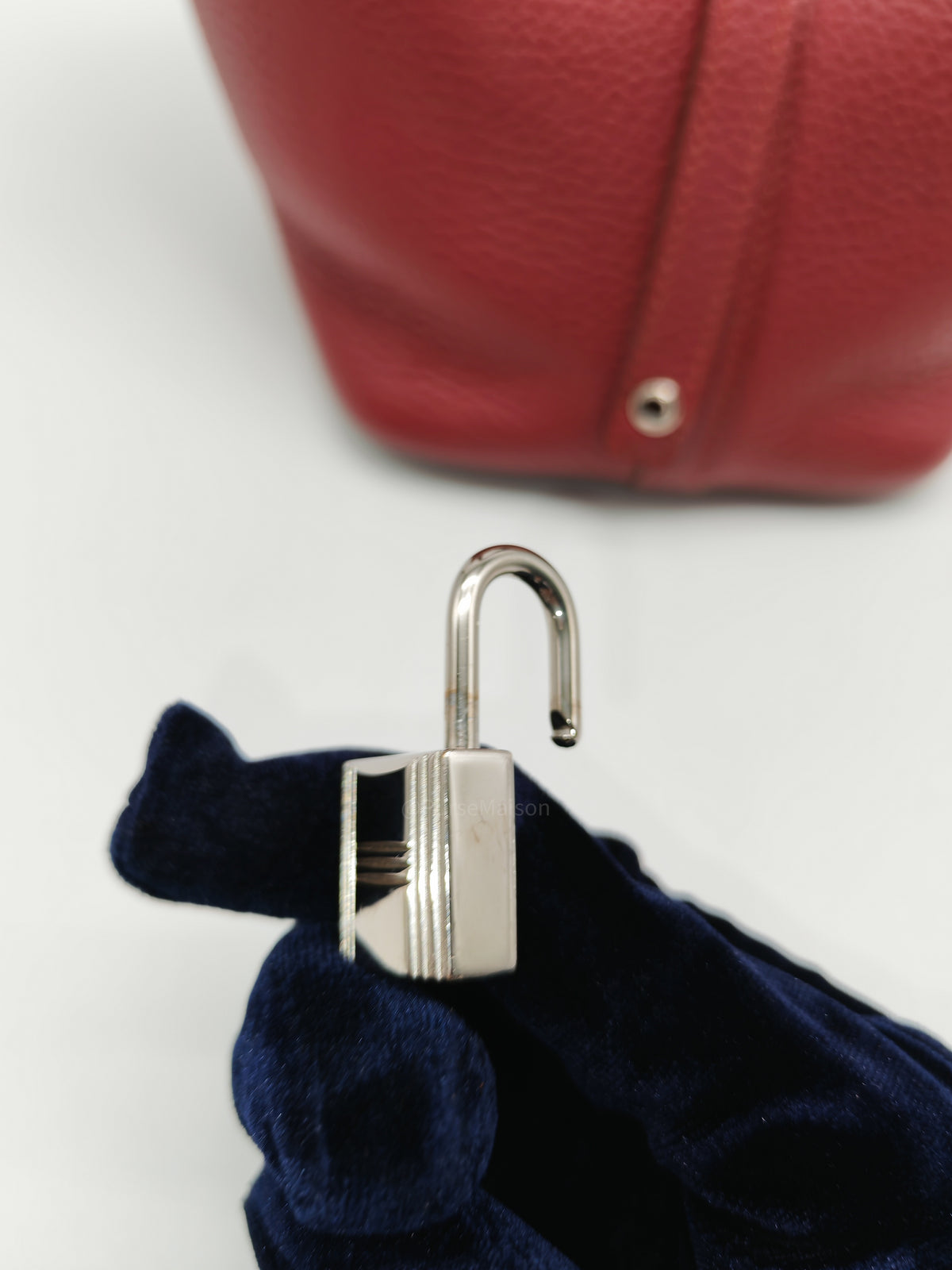 Hermes Picotin Lock 18 in Rouge H Taurillon Clemence Leather and Palladium Hardware Stamp Square O (2011) | Purse Maison Luxury Bags Shop