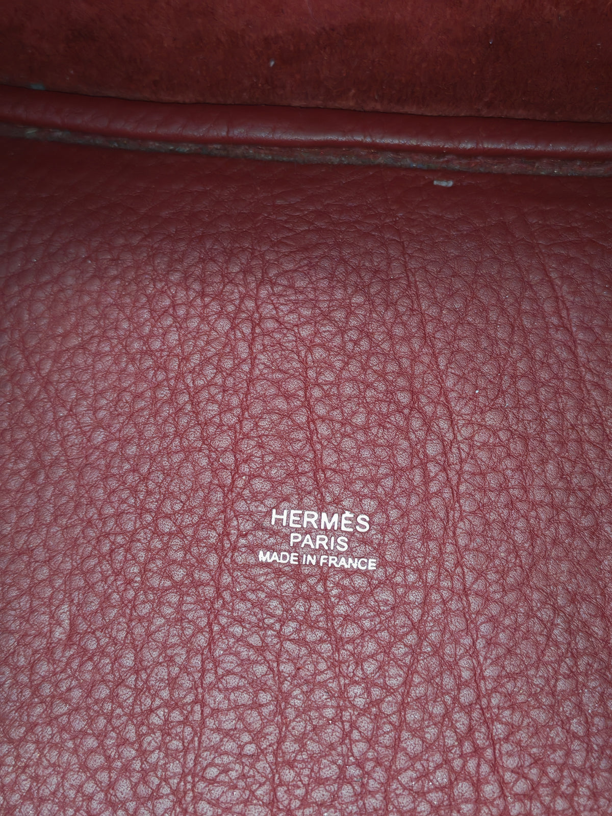 Hermes Picotin Lock 18 in Rouge H Taurillon Clemence Leather and Palladium Hardware Stamp Square O (2011) | Purse Maison Luxury Bags Shop