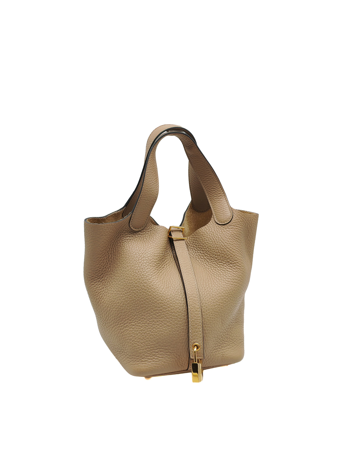 Hermes Picotin Lock 18 in Trench Taurillon Clemence Leather Gold Hardware Stamp Z(2021) | Purse Maison Luxury Bags Shop