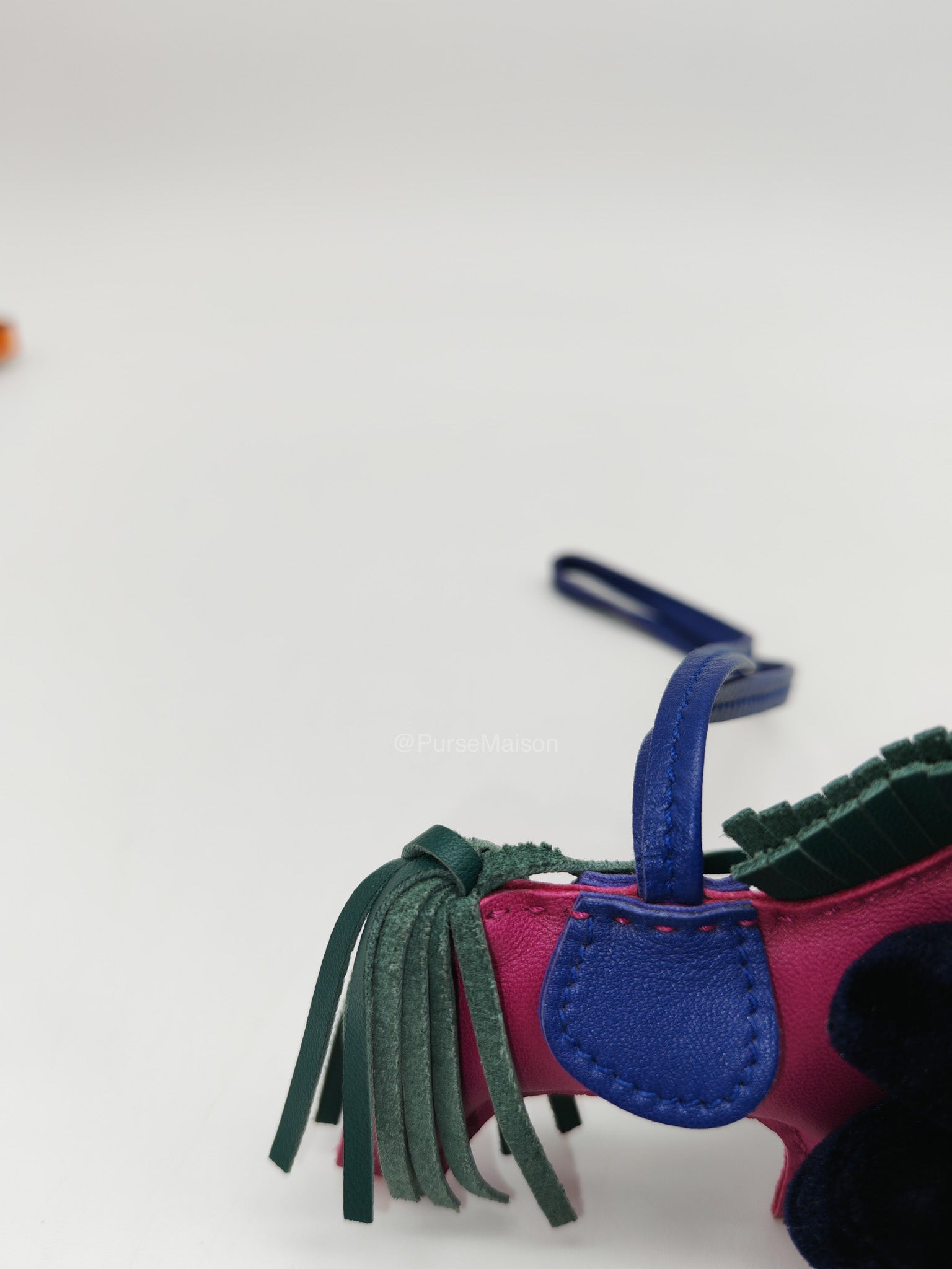 Hermes Rodeo Milo Lambskin Tricolor Grigri Bag Charm Stamp A (2017) | Purse Maison Luxury Bags Shop