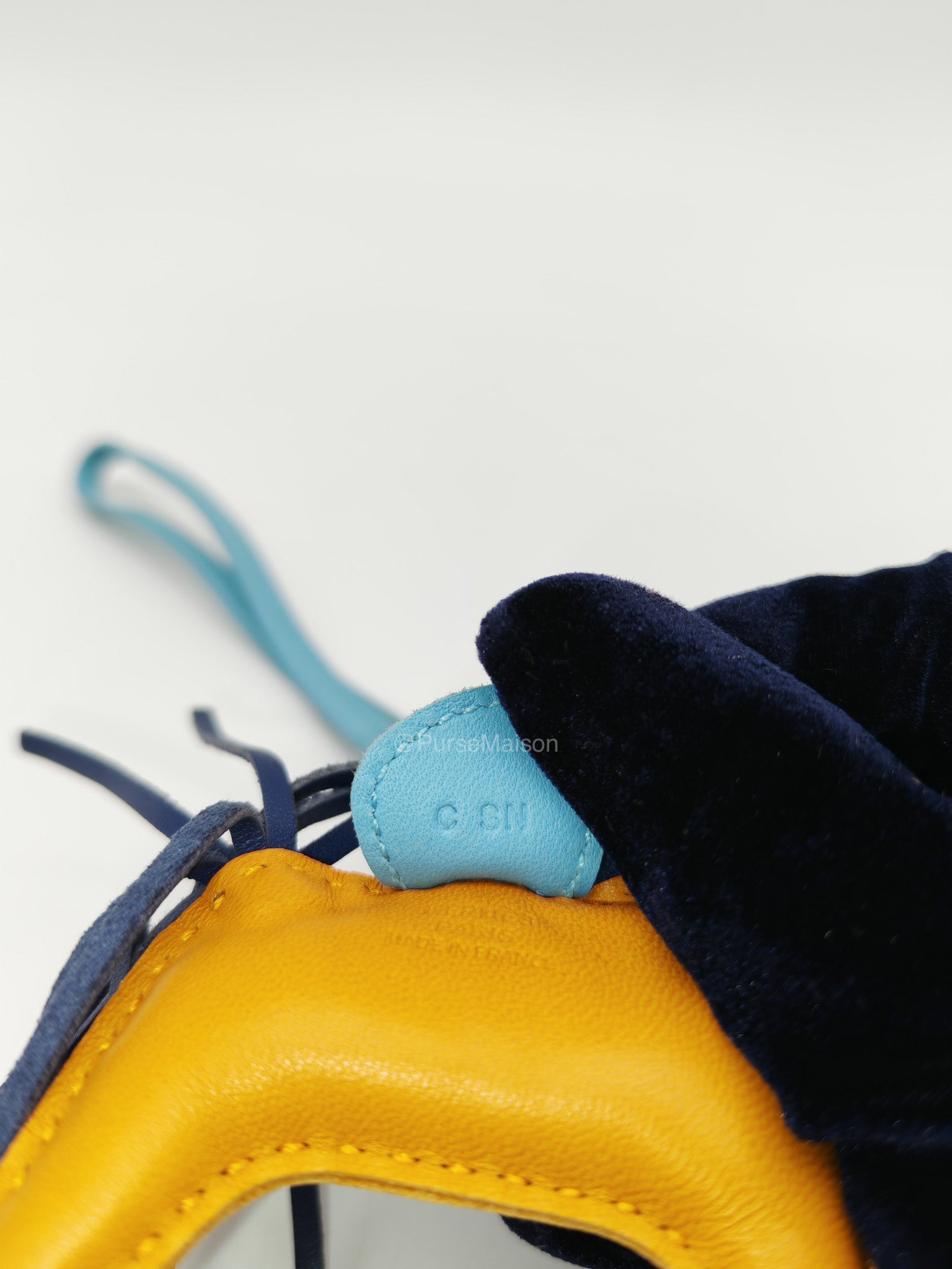 Hermes Rodeo Milo Lambskin Tricolor Grigri Bag Charm Stamp C (2018) | Purse Maison Luxury Bags Shop