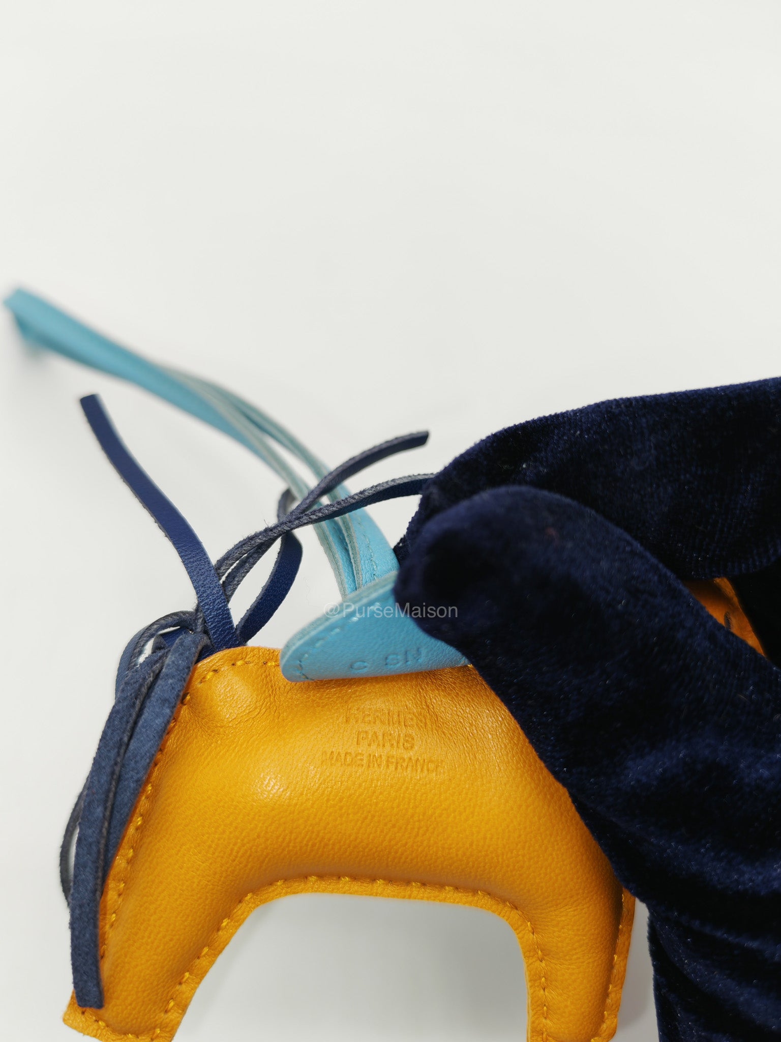 Hermes Rodeo Milo Lambskin Tricolor Grigri Bag Charm Stamp C (2018) | Purse Maison Luxury Bags Shop