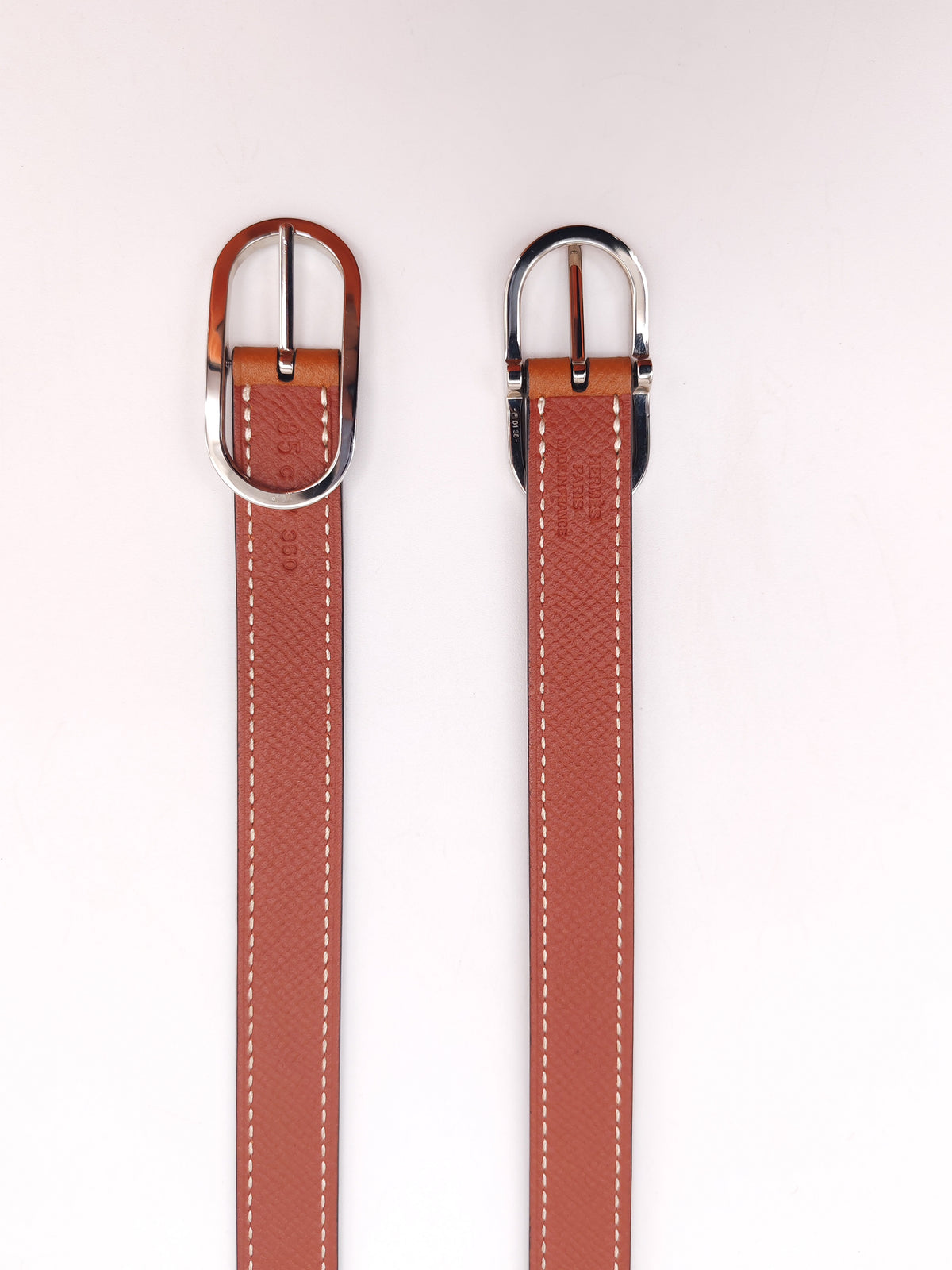 Hermes Symphonie 71 5 G Belt in Multiple Color Epsom Leather Palladium Hardware Stamp C (2018) | Purse Maison Luxury Bags Shop