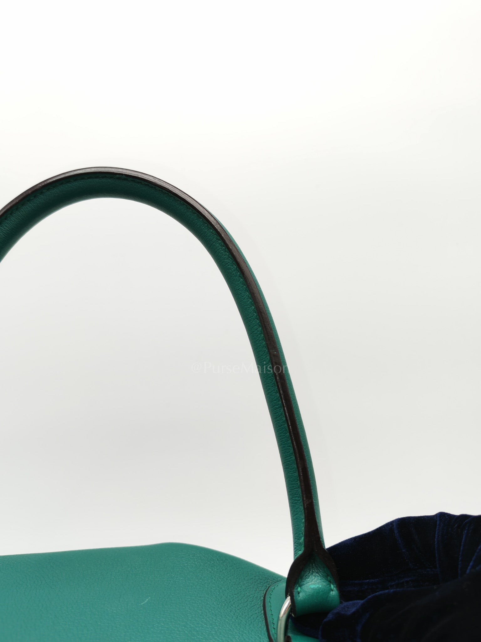 Toolbox 33 in Malachite Evercolor Leather Palladium Hardware | Purse Maison Luxury Bags Shop