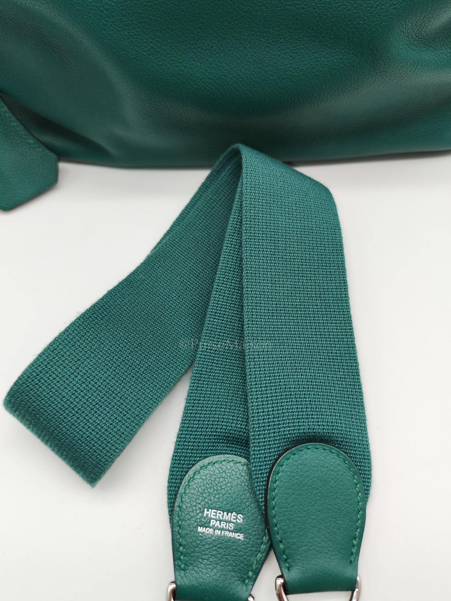 Toolbox 33 in Malachite Evercolor Leather Palladium Hardware | Purse Maison Luxury Bags Shop