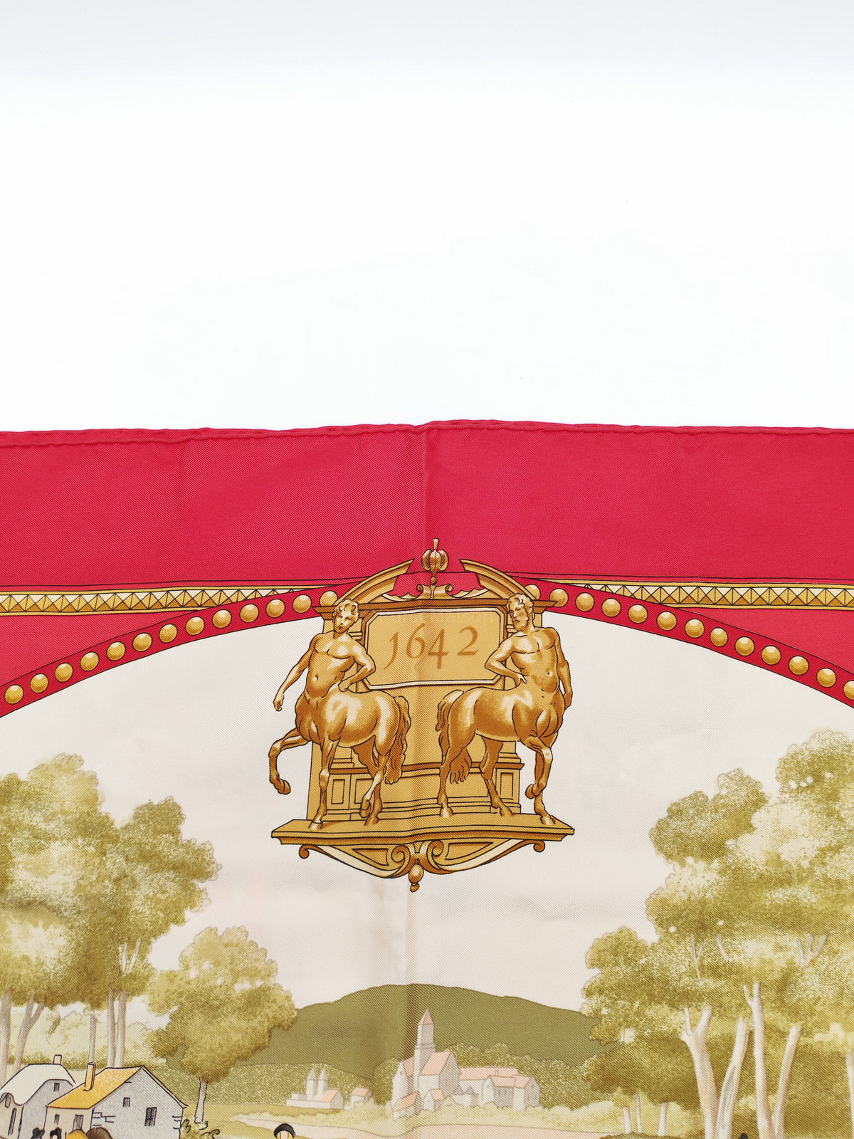 Hermes Vintage Carre 90 Silk Scarf in Presentation de Chevaux and Grand Apparat Design | Purse Maison Luxury Bags Shop
