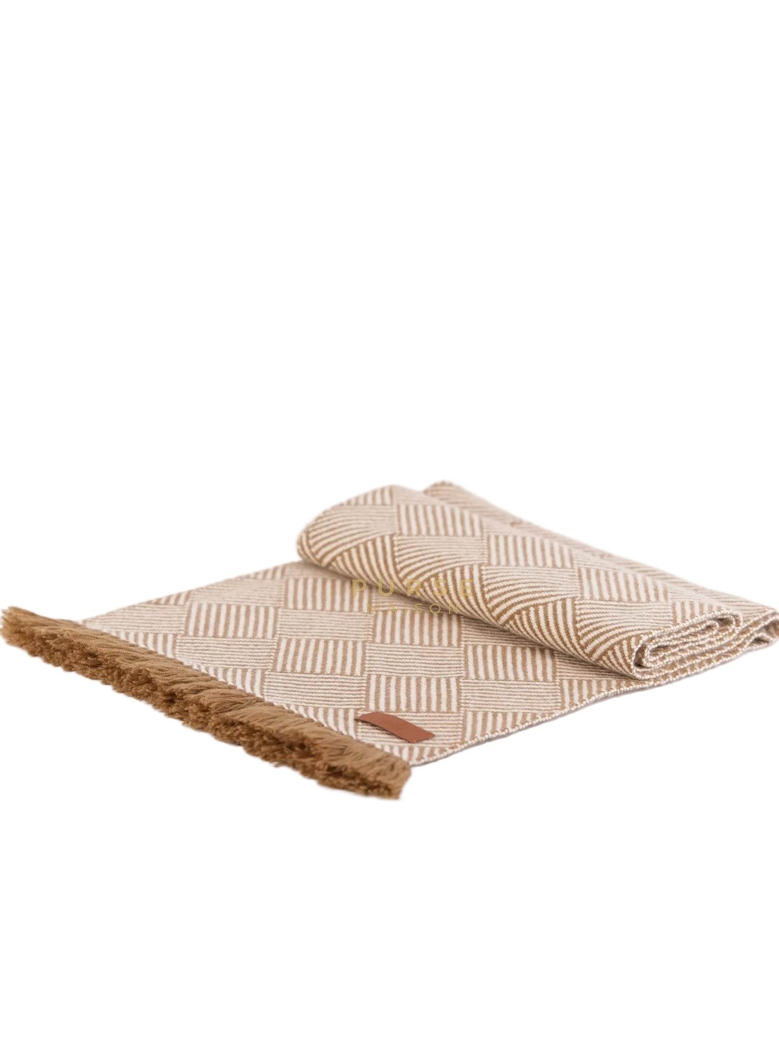 Wool Scarf Beige | Purse Maison Luxury Bags Shop