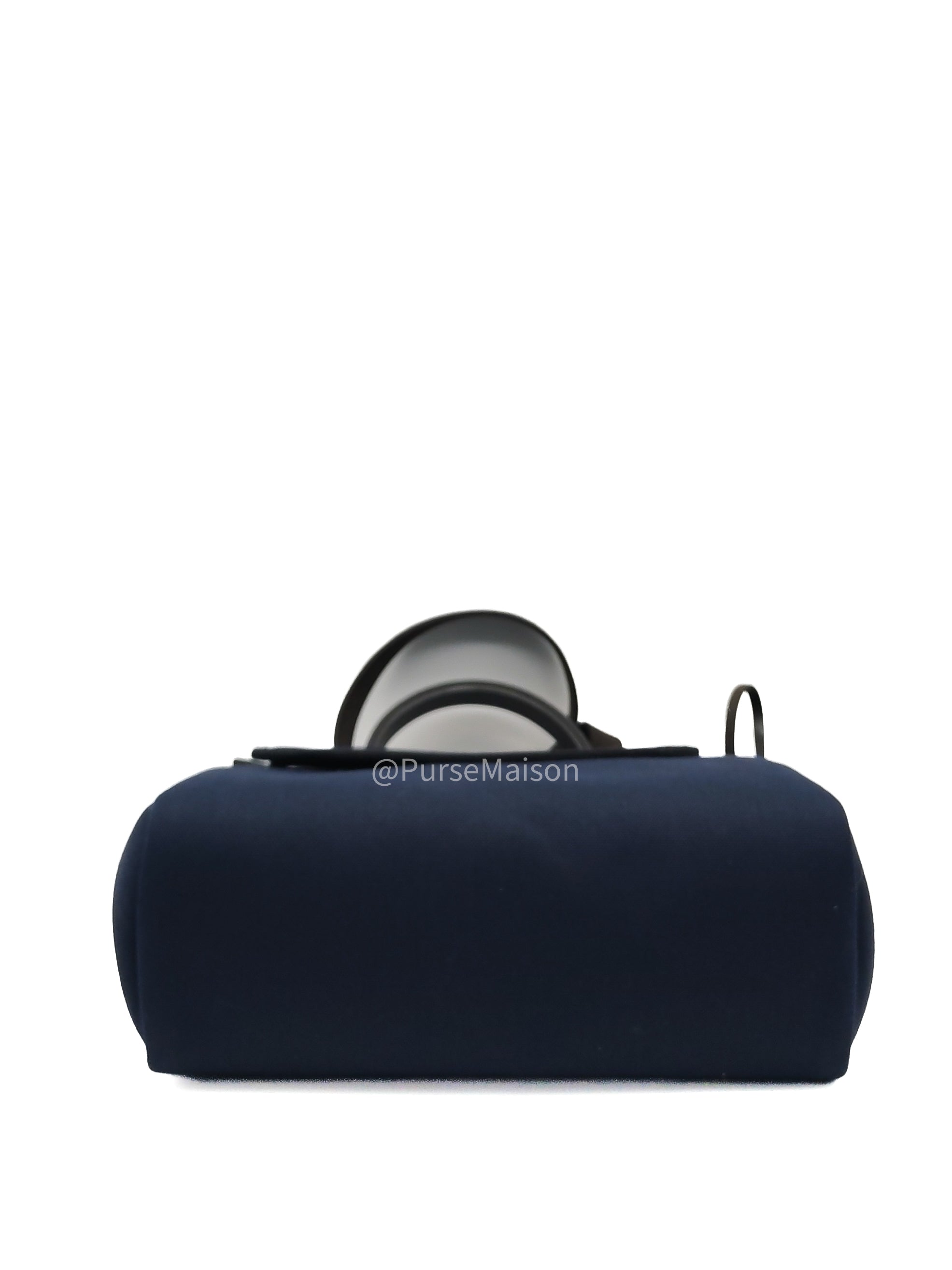 Hermes Zip 31 Blue Marine Canvas & Black Leather Gold Hardware Stamp Z(2021) | Purse Maison Luxury Bags Shop