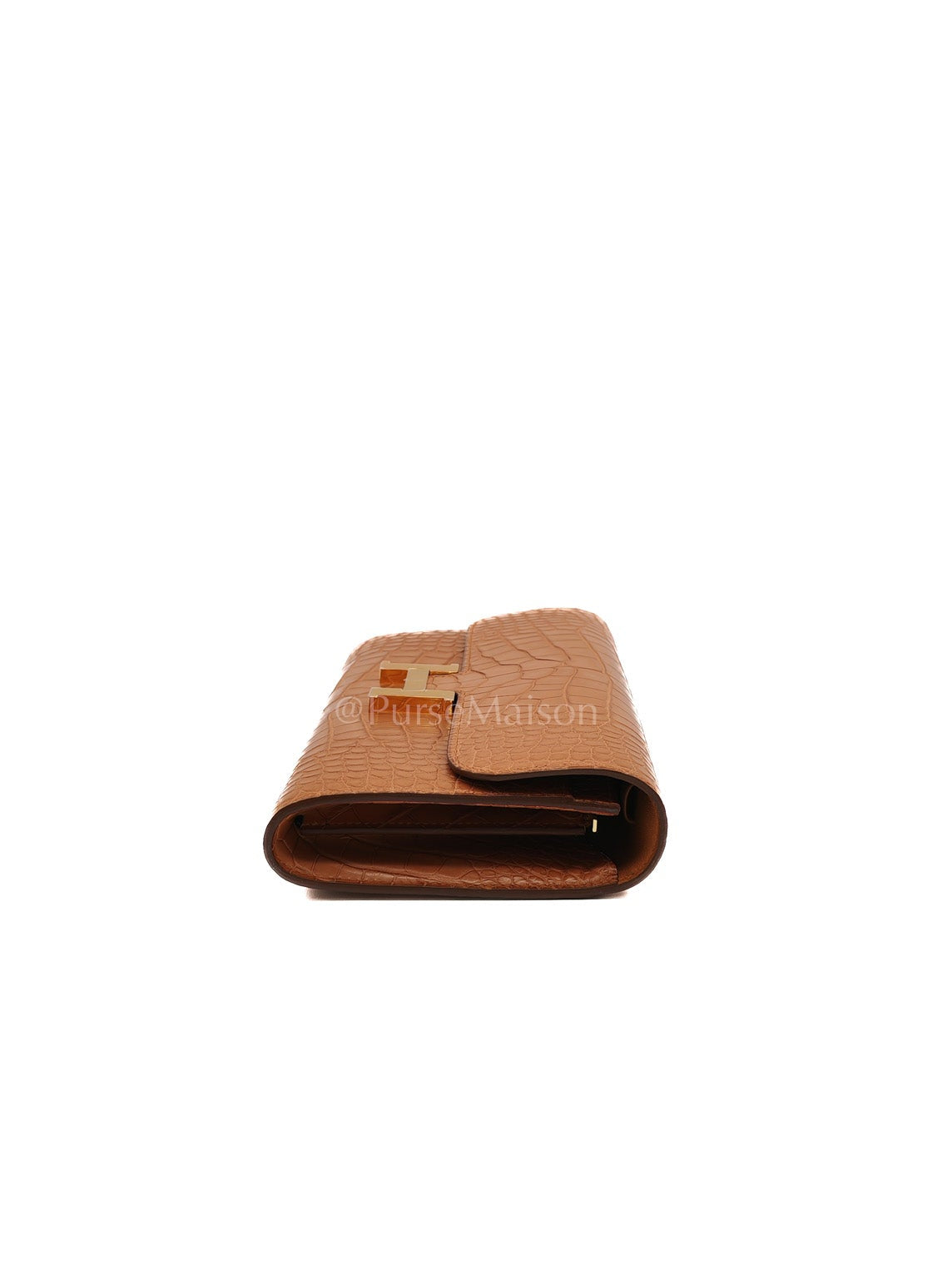 Constance To Go in Gold Matte Aligator Leather Gold Hardware Stamp Z(2021)