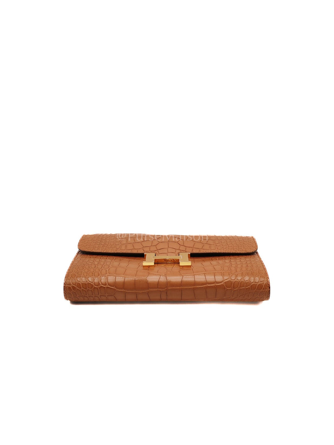 Constance To Go in Gold Matte Aligator Leather Gold Hardware Stamp Z(2021)