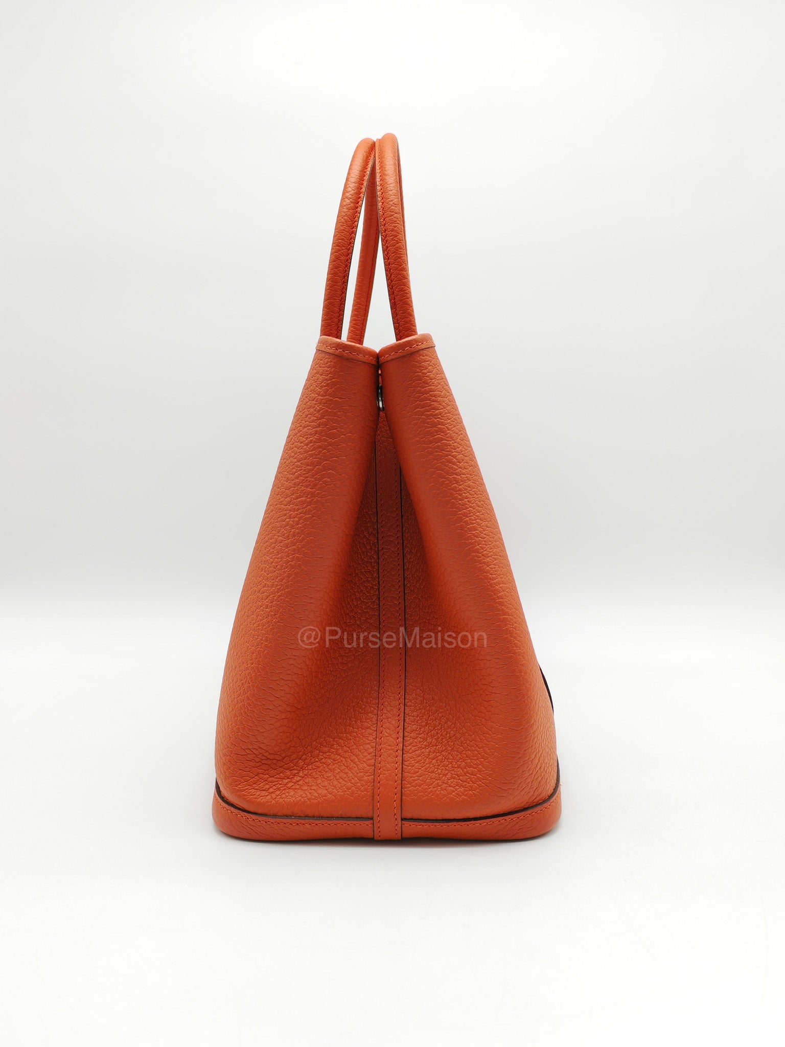Hermes Garden Party 36 (GPT) Capucine in Veau Negonda Leather and Palladium Hardware Stamp Z (2021)