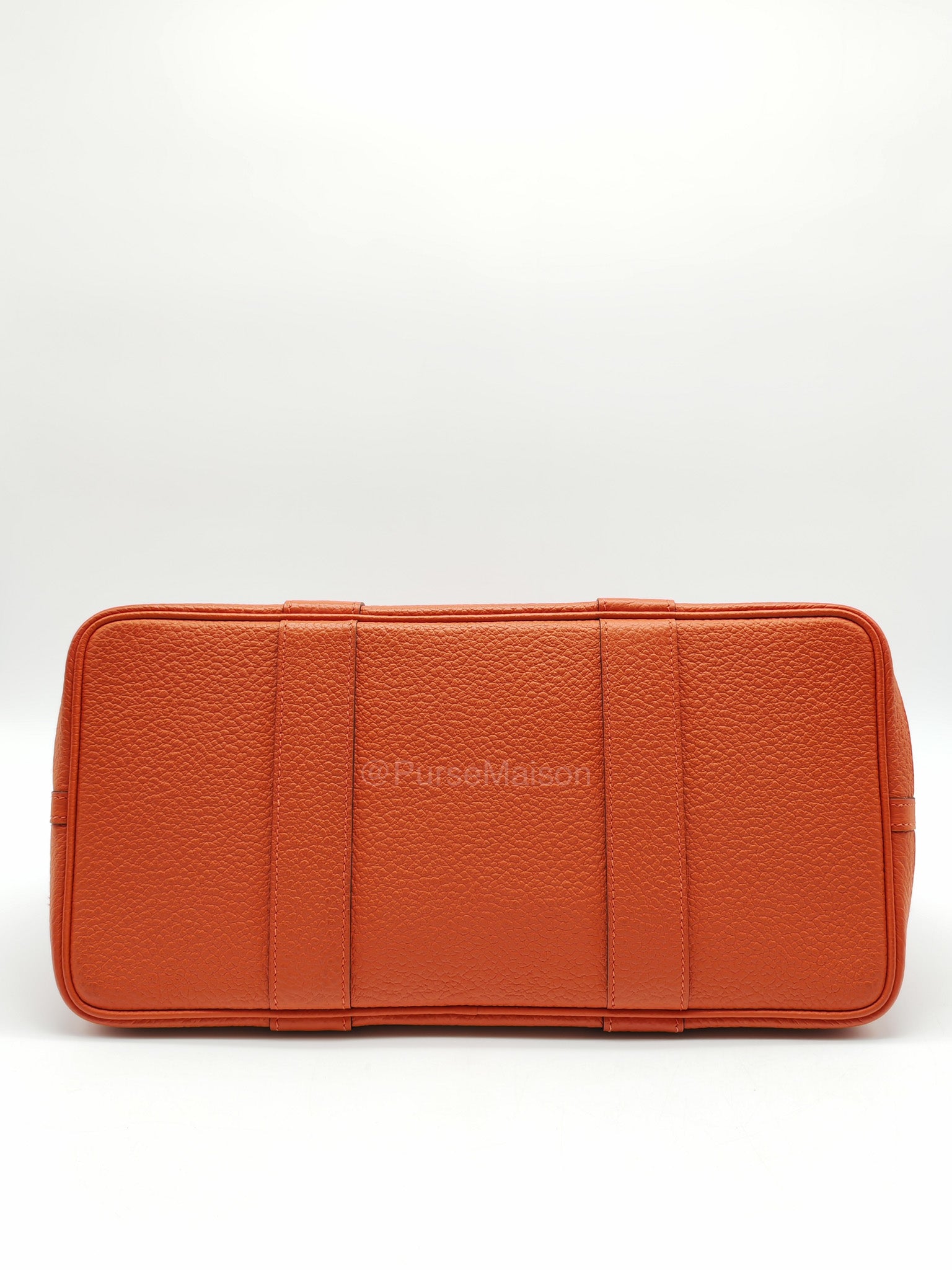 Hermes Garden Party 36 (GPT) Capucine in Veau Negonda Leather and Palladium Hardware Stamp Z (2021)
