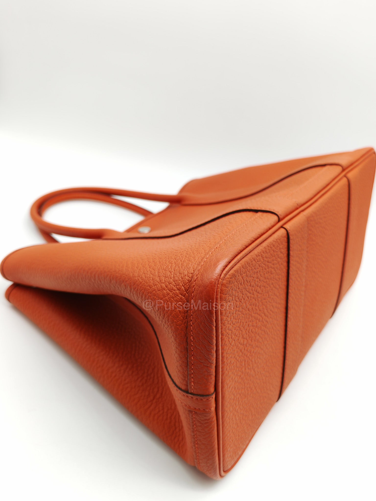Hermes Garden Party 36 (GPT) Capucine in Veau Negonda Leather and Palladium Hardware Stamp Z (2021)