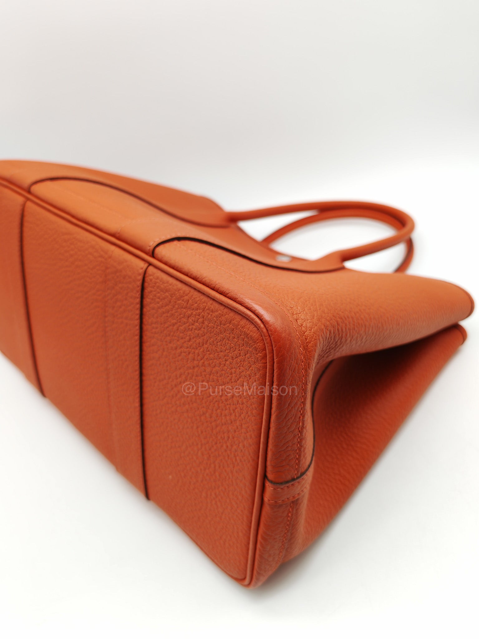 Hermes Garden Party 36 (GPT) Capucine in Veau Negonda Leather and Palladium Hardware Stamp Z (2021)