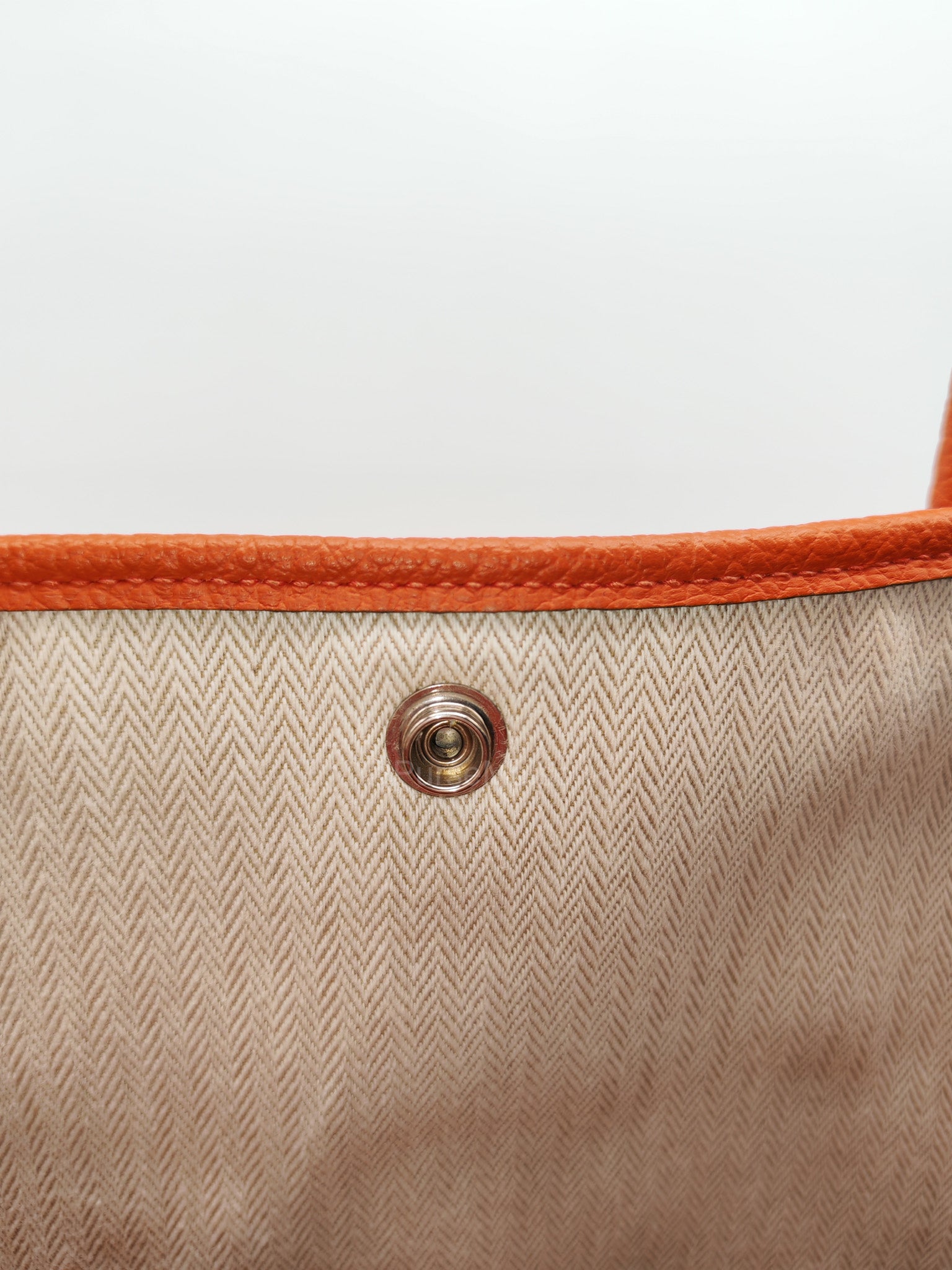 Hermes Garden Party 36 (GPT) Capucine in Veau Negonda Leather and Palladium Hardware Stamp Z (2021)