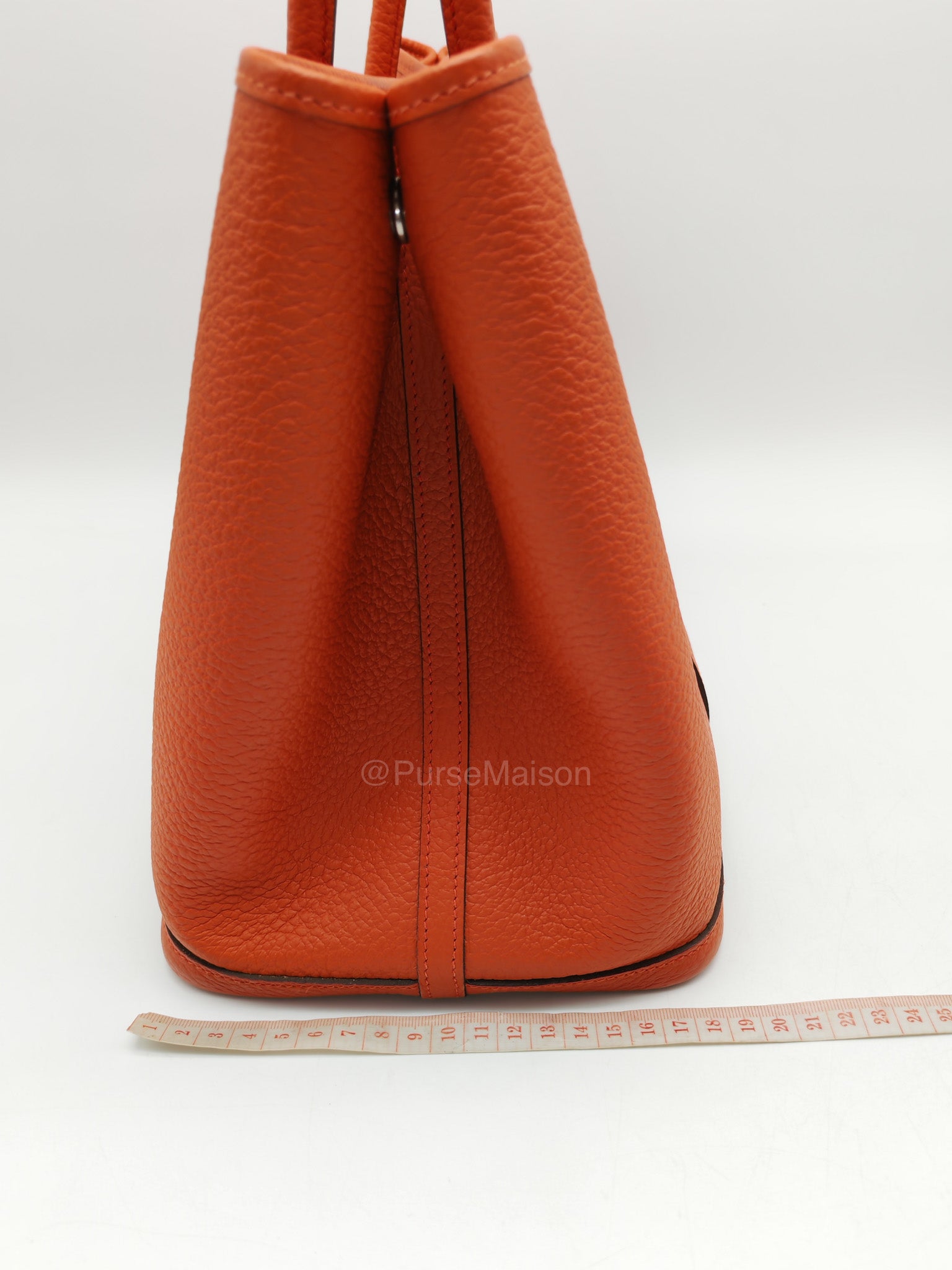 Hermes Garden Party 36 (GPT) Capucine in Veau Negonda Leather and Palladium Hardware Stamp Z (2021)