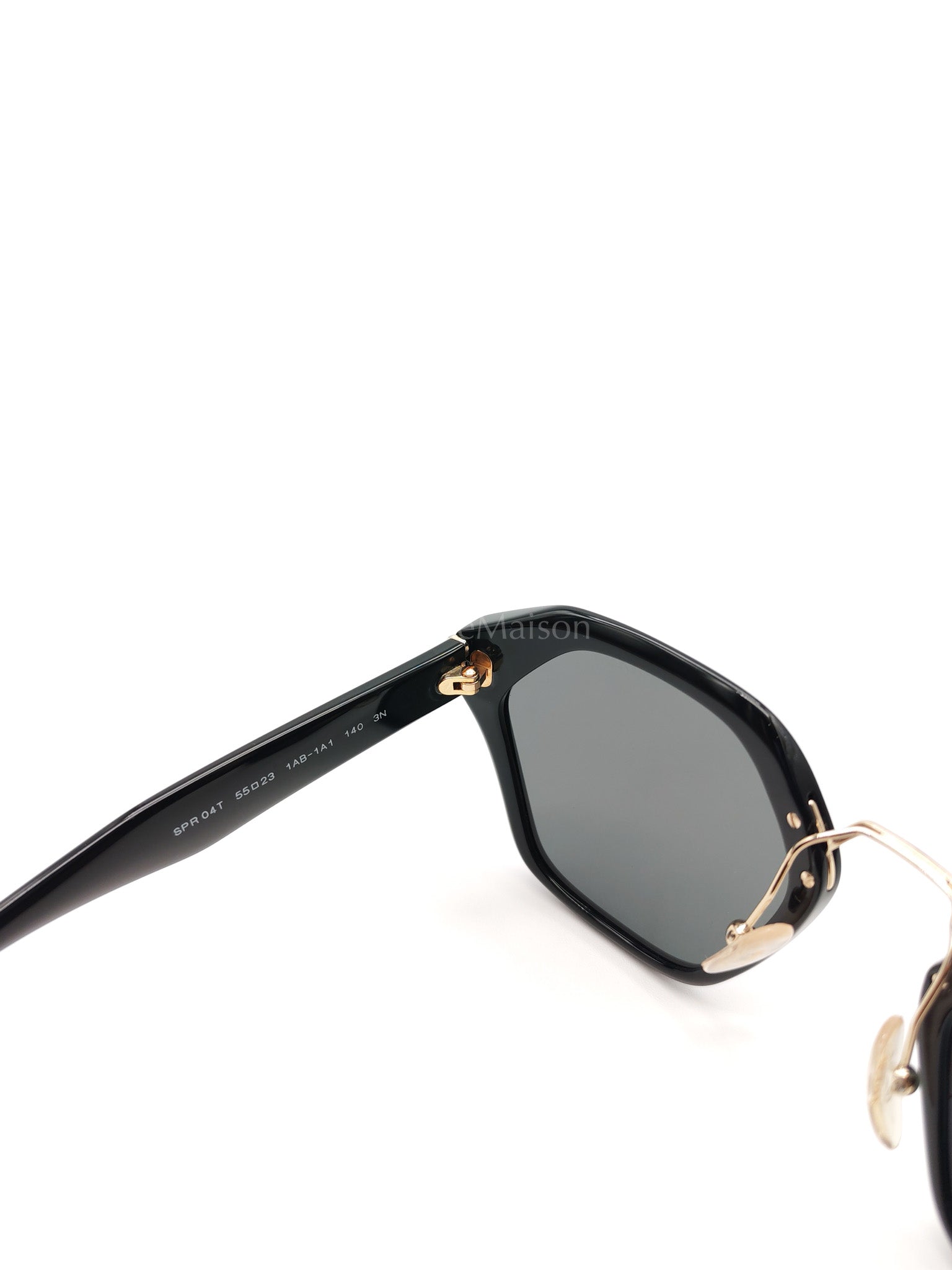 Hexagonal Sunglasses Black SPR 04T | Purse Maison Luxury Bags Shop