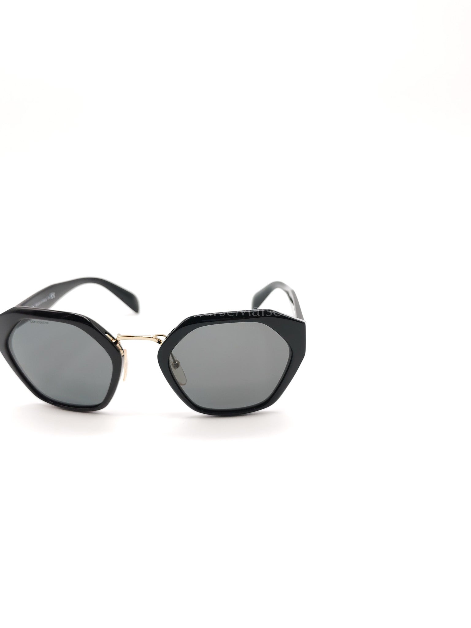 Hexagonal Sunglasses Black SPR 04T | Purse Maison Luxury Bags Shop