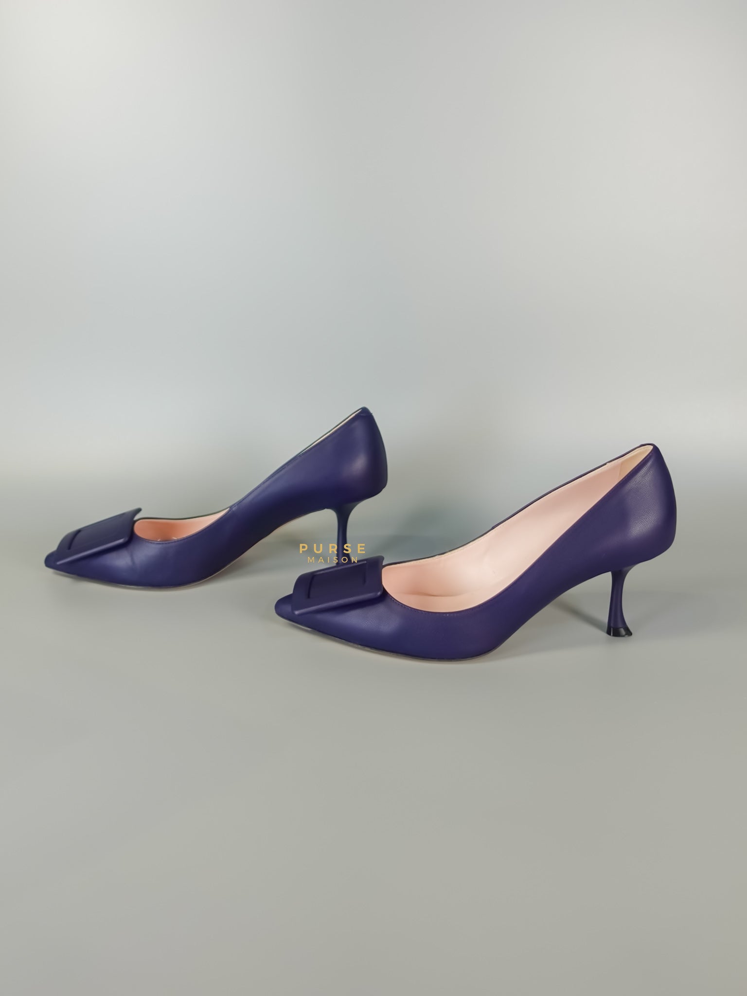 High Heels Shoes ‘Viv in Blue Size 38 EUR 24cm | Purse Maison Luxury Bags Shop